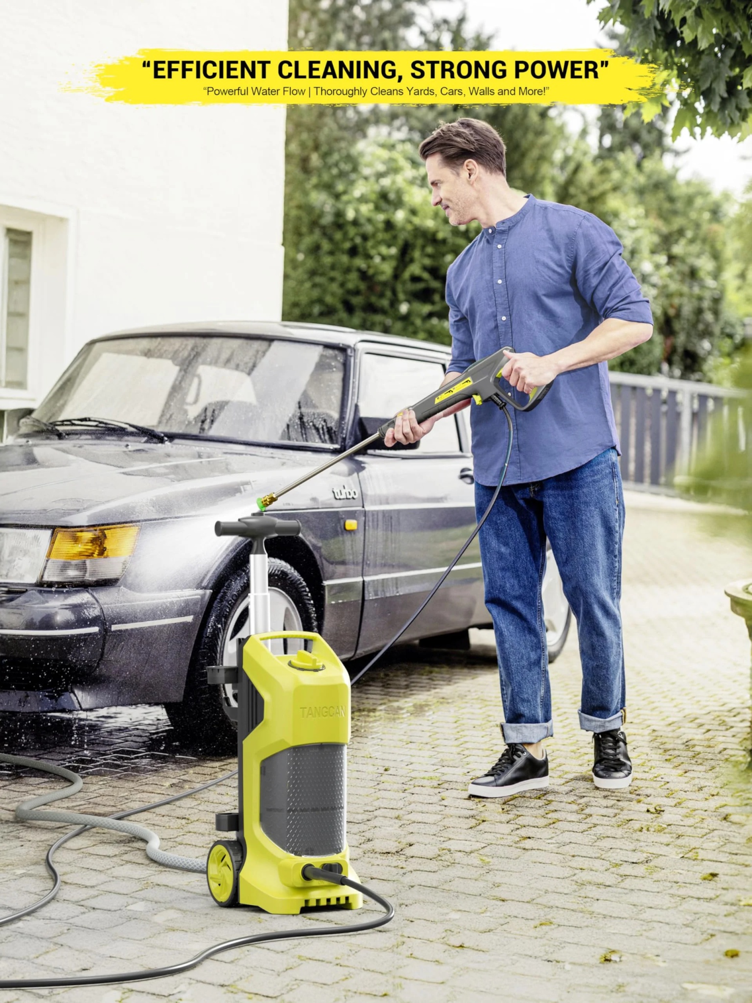 Electric Pressure Washer 5000PSI-Max 3.2GPM Electric Power Washer with Touch Screen 3 Levels of Adjustment Effortlessly Car Water Washer for Home Patio - Image 12
