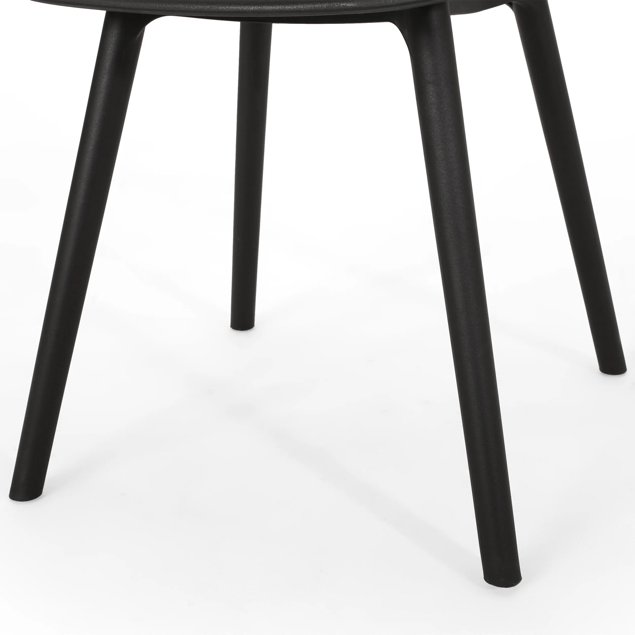 Noble House Lily Plastic Patio Dining Side Chair in White (Set of 4) - Image 26