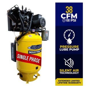 Emax Compressor 10HP 1PH 120 Gal. Vert. Air Compressor