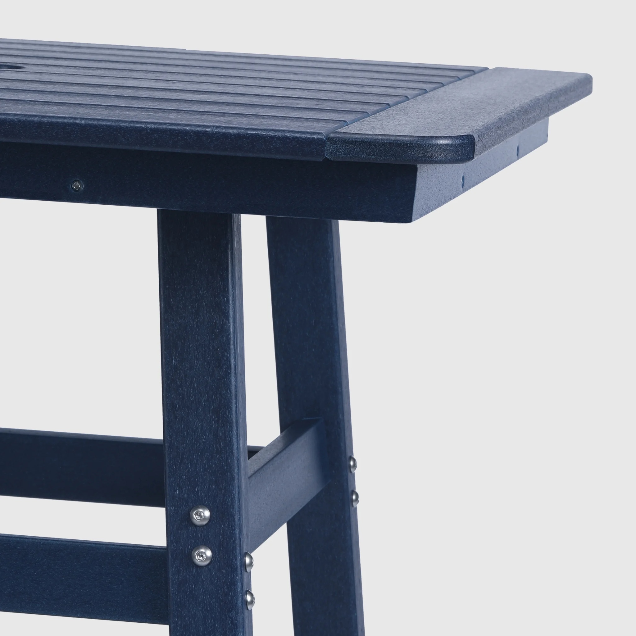 WestinTrends Outdoor 37" Counter Height HDPE Patio Square Bar Table, Dark Brown - Image 58