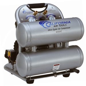 California Air Tools 4620AC-22060 Ultra Quiet & Oil-Free 2.0 Hp, 4.0 Gal. Aluminum Twin Tank Air Compressor (220V 60HZ)