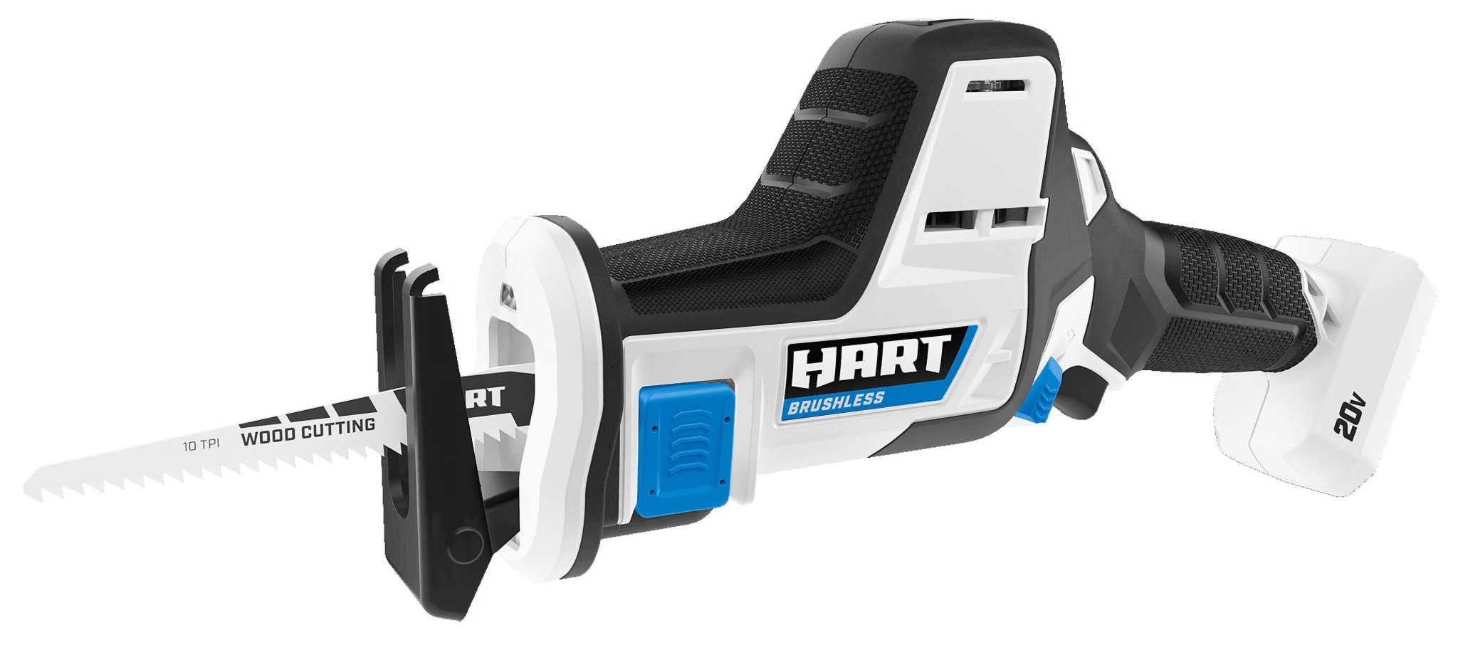 HART 20-Volt Brushless One-Handed Reciprocating Saw with 4Ah Battery and Charger Starter Kit Bundle - Image 2