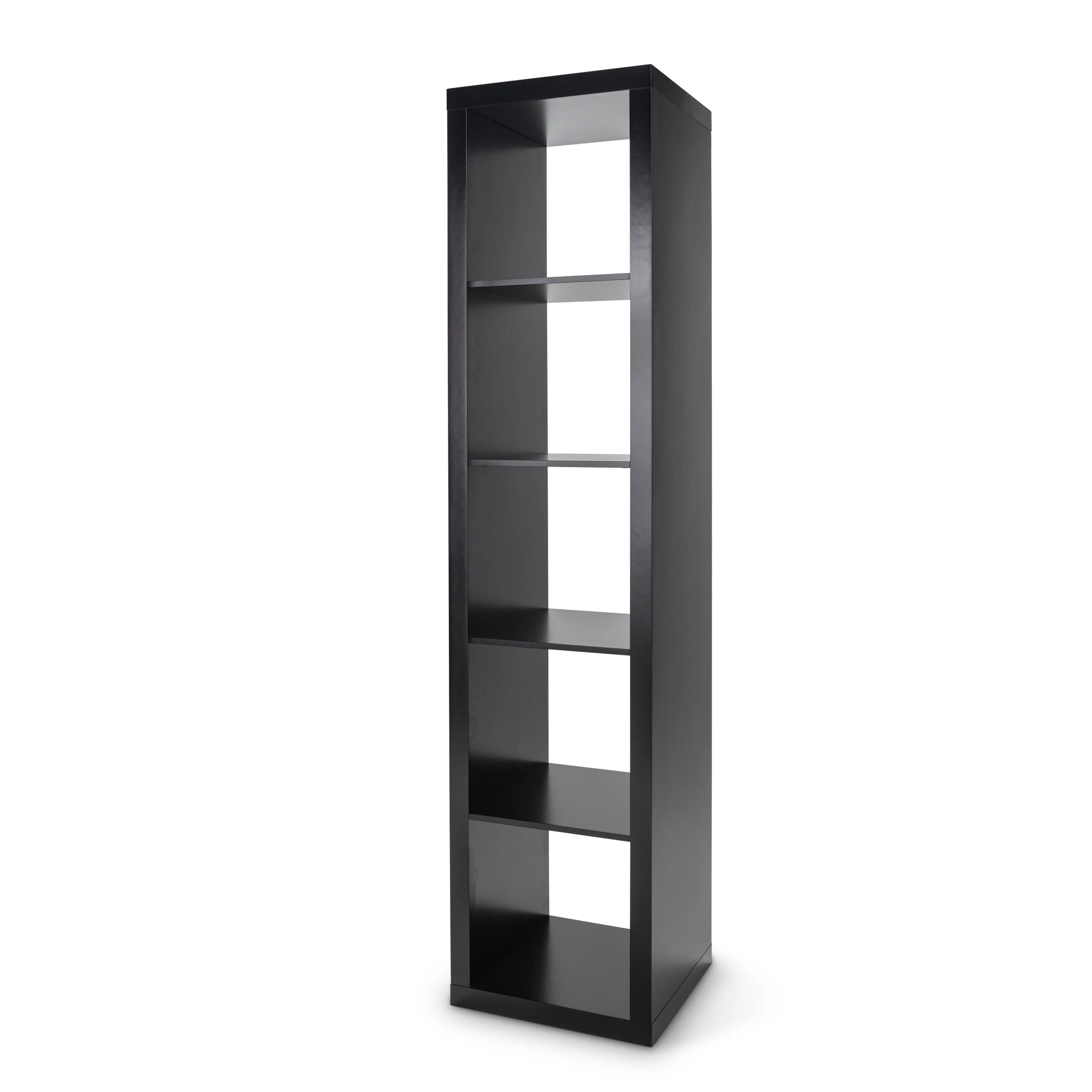 Better Homes & Gardens 5-Cube Vertical Storage Organizer, Solid Black