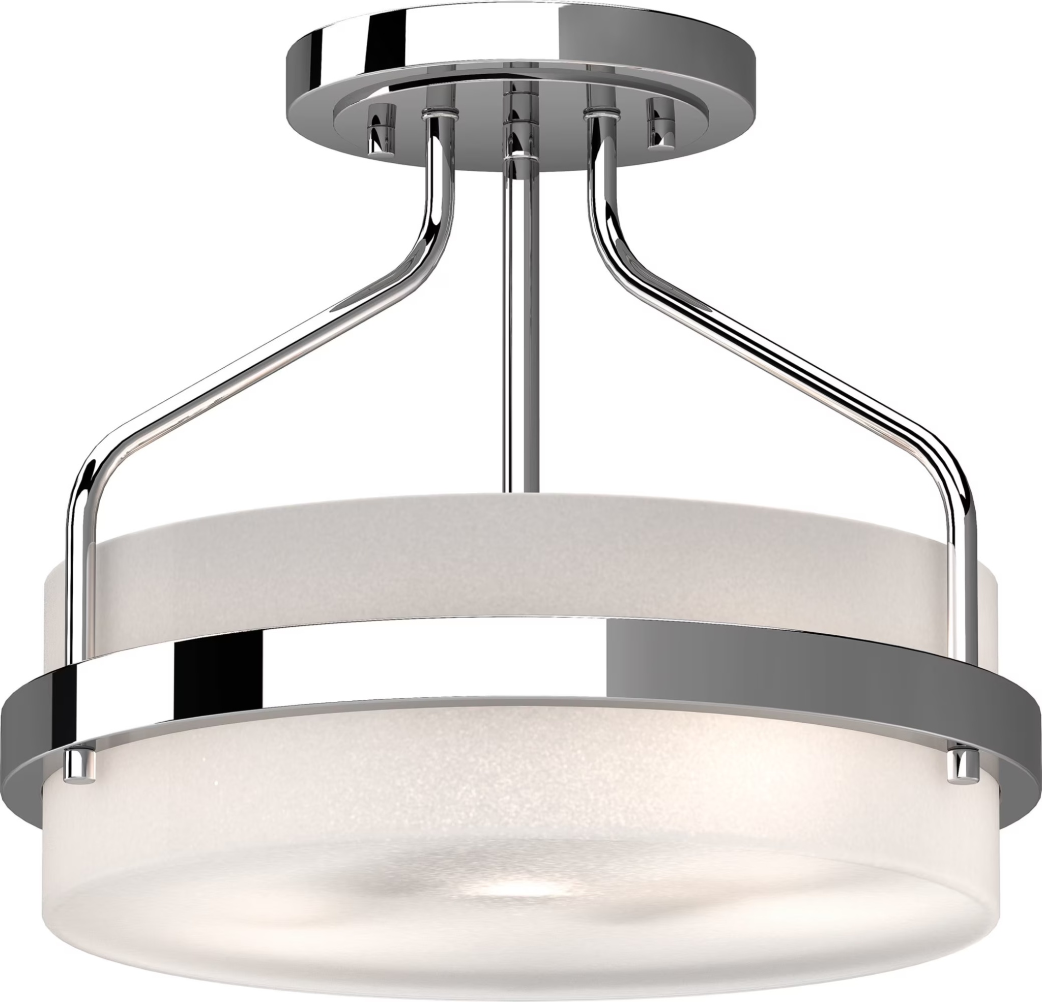 Volume Lighting 4743 Emery 2 Light 13" Wide Semi-Flush Ceiling Fixture - MultiColor - Image 2
