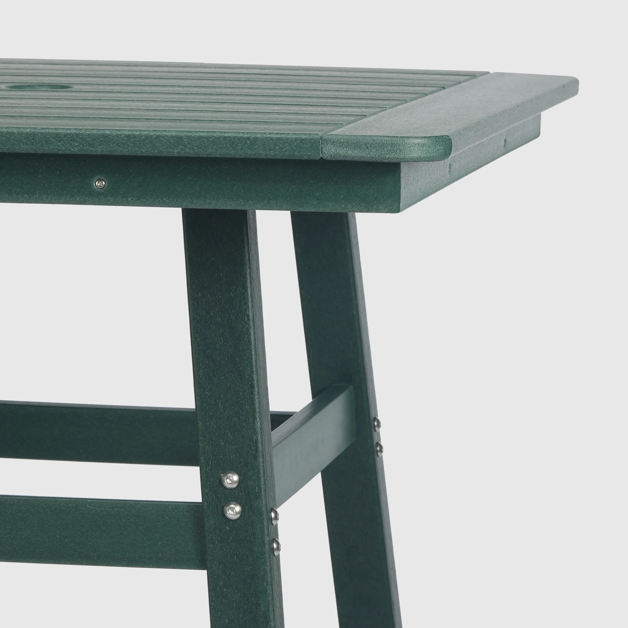 WestinTrends Outdoor 37" Counter Height HDPE Patio Square Bar Table, Dark Brown - Image 40