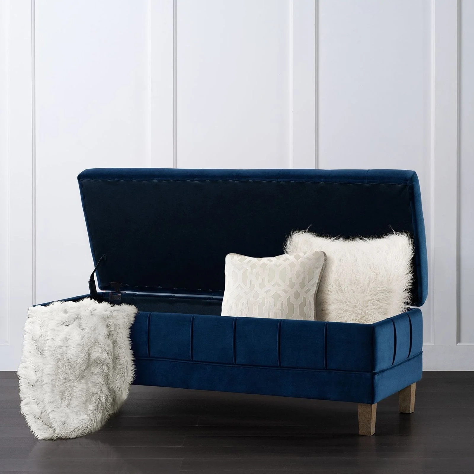 Picket House Furnishings Jude Tufted Storage Ottoman - Image 3