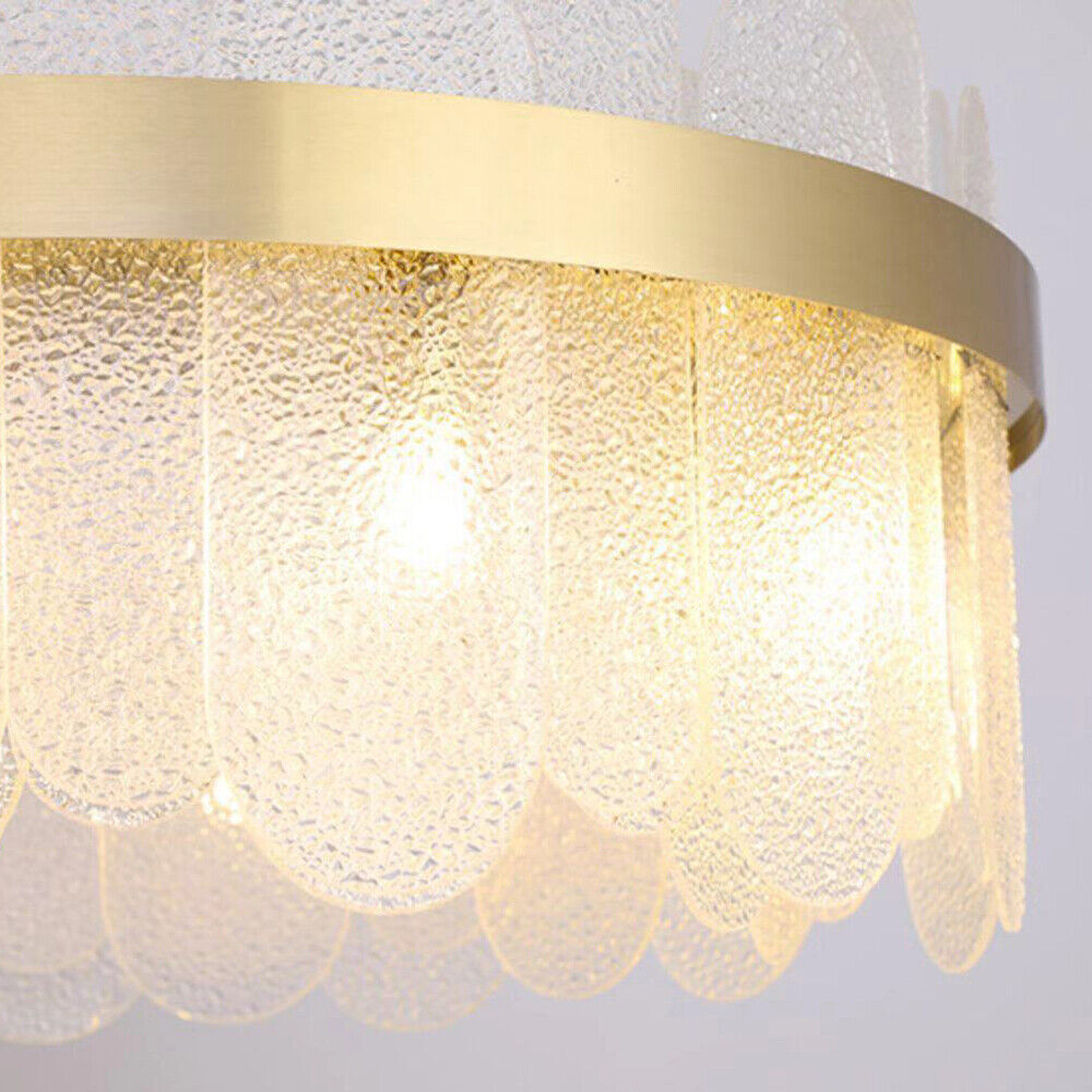 FETCOI Luxury LED Crystal Glass Pendant Lamp Luxury Chandelier Lighting Fixture Ceiling Light (9-Light) - Image 14