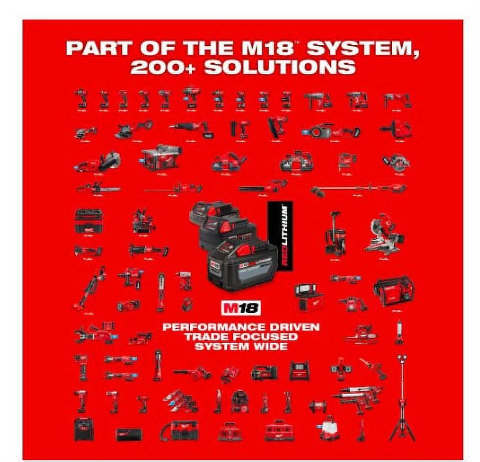 Milwaukee M18 FUEL 18-Volt Lithium-Ion Brushless Cordless Combo Kit (5-Tool) with M18 FUEL Grinder with Paddle Switch - Image 13