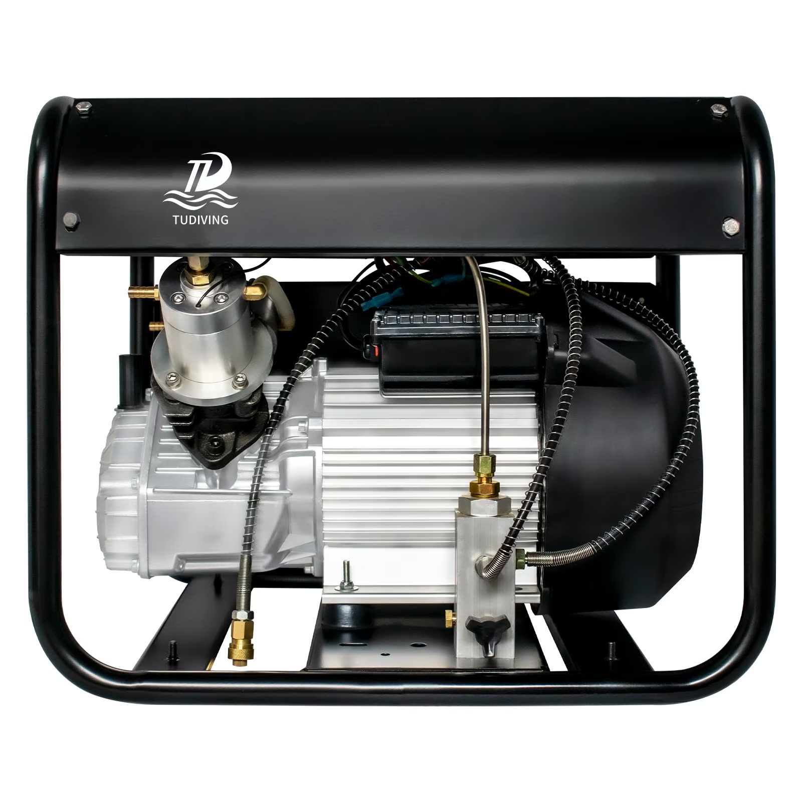 TUDIVING 4500Psi PCP Air Compressor Double Cylinder Auto-Stop High Pressure Air Pump 40L/min 110V