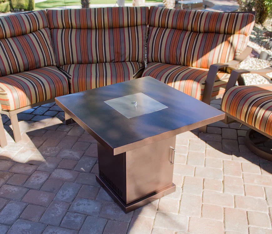 AZ Patio Heaters Outdoor Conventional Propane Fire Pit in Hammered Bronze - Image 7