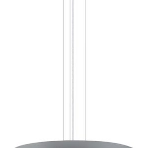 31606A-Eglo Lighting-Maserlo - 3-Light Pendant - Satin Nickel - Grey and Silver-Satin Nickel Finish-Grey Shade Color