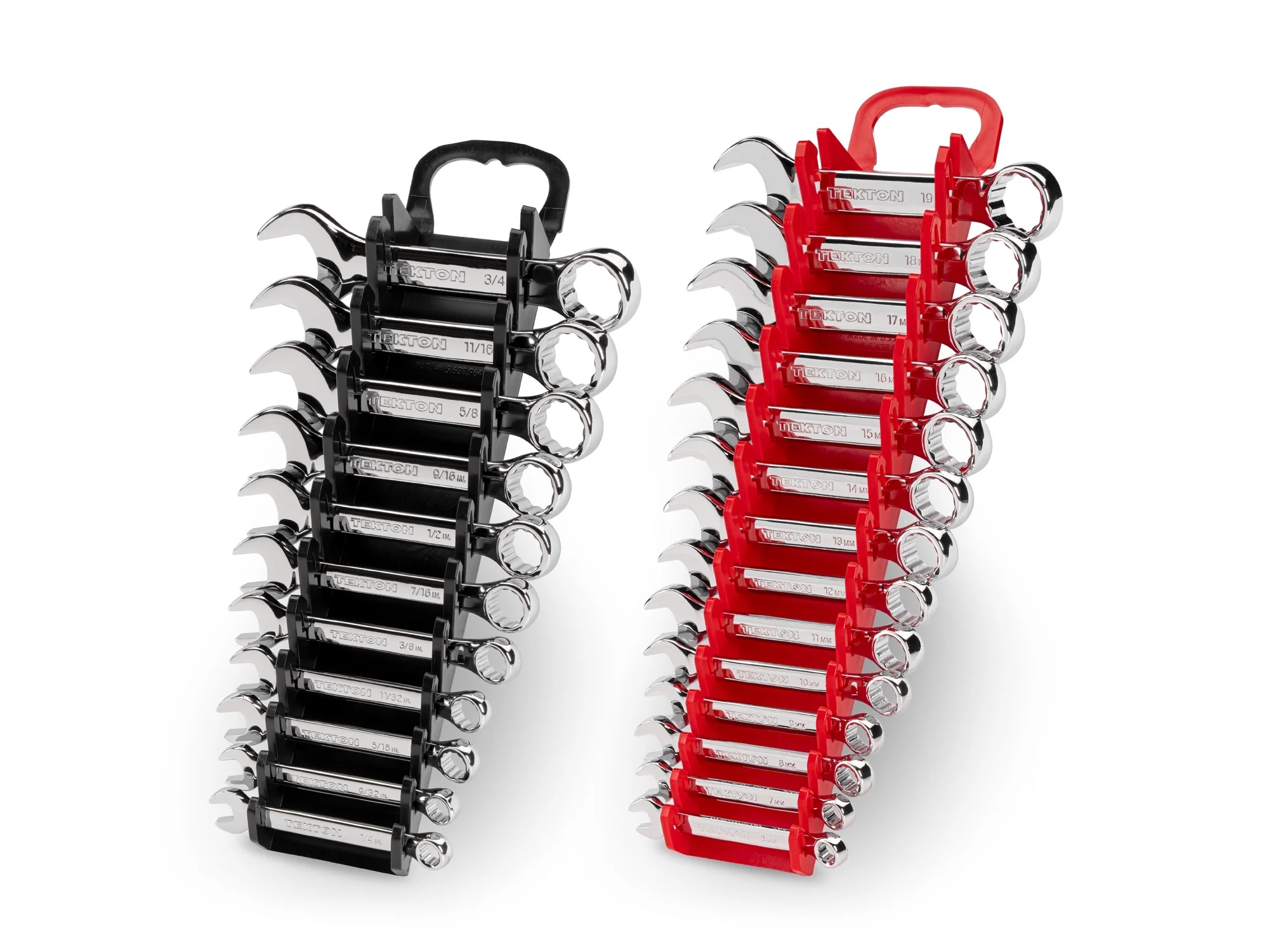 TEKTON Stubby Combination Wrench Set with Holder, 25-Piece (1/4 - 3/4 in., 6 - 19 mm) | WCB92403 - Image 2