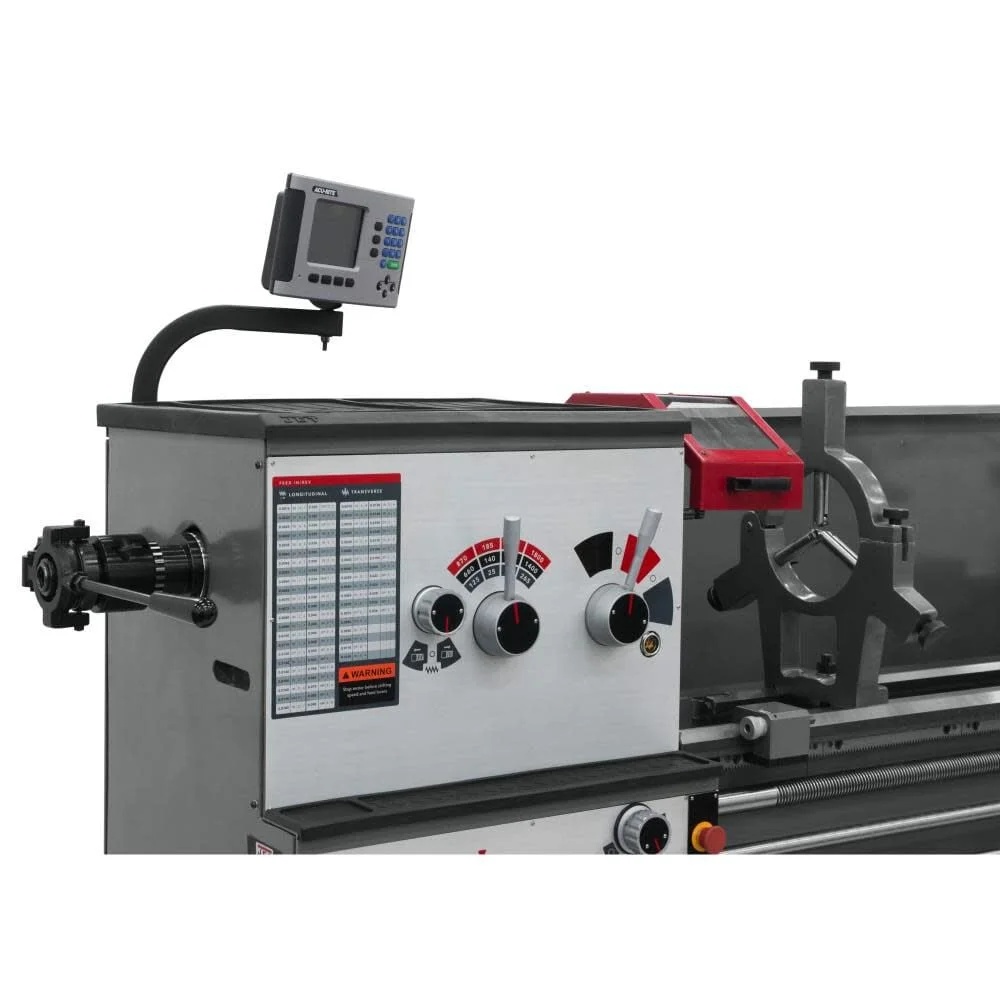 JET 321493 Lathe with 2-Axis ACU-RITE Digital Readout 200S Collet Closer and Taper Attachment Installed - Image 2