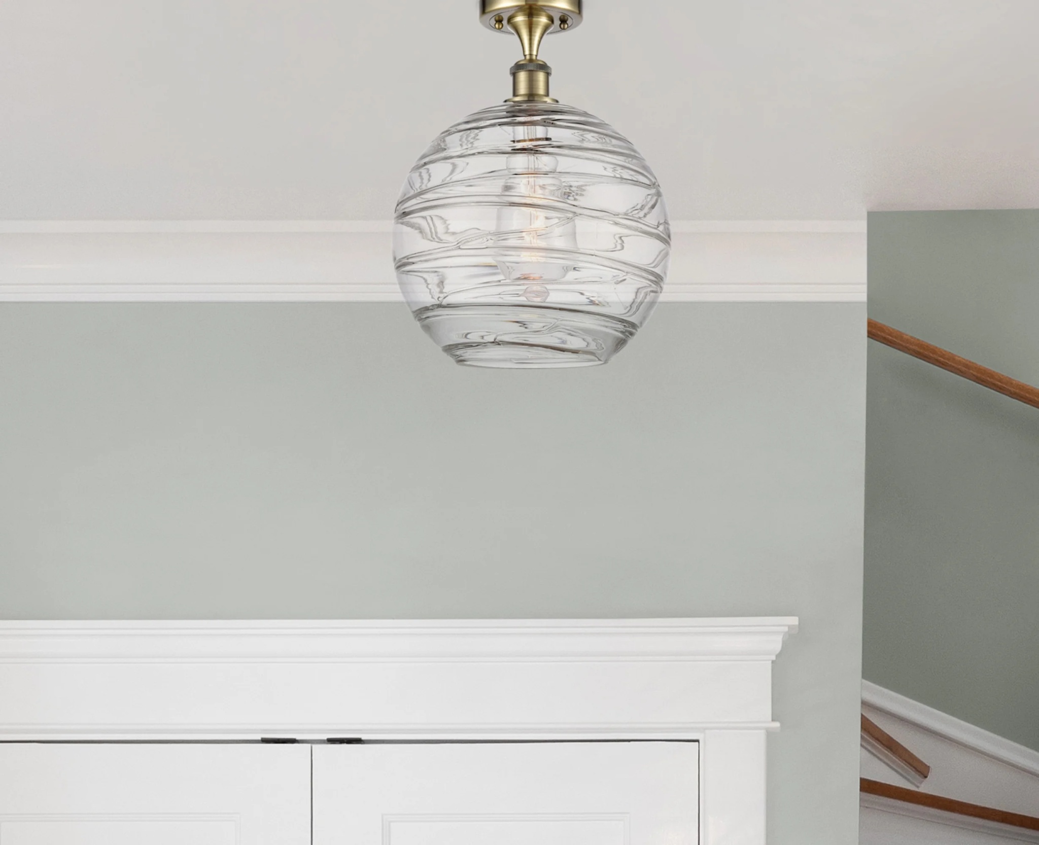 Innovations Lighting 516-1C-17-12 Athens Semi-Flush Athens 12" Wide Semi-Flush Globe - Image 39