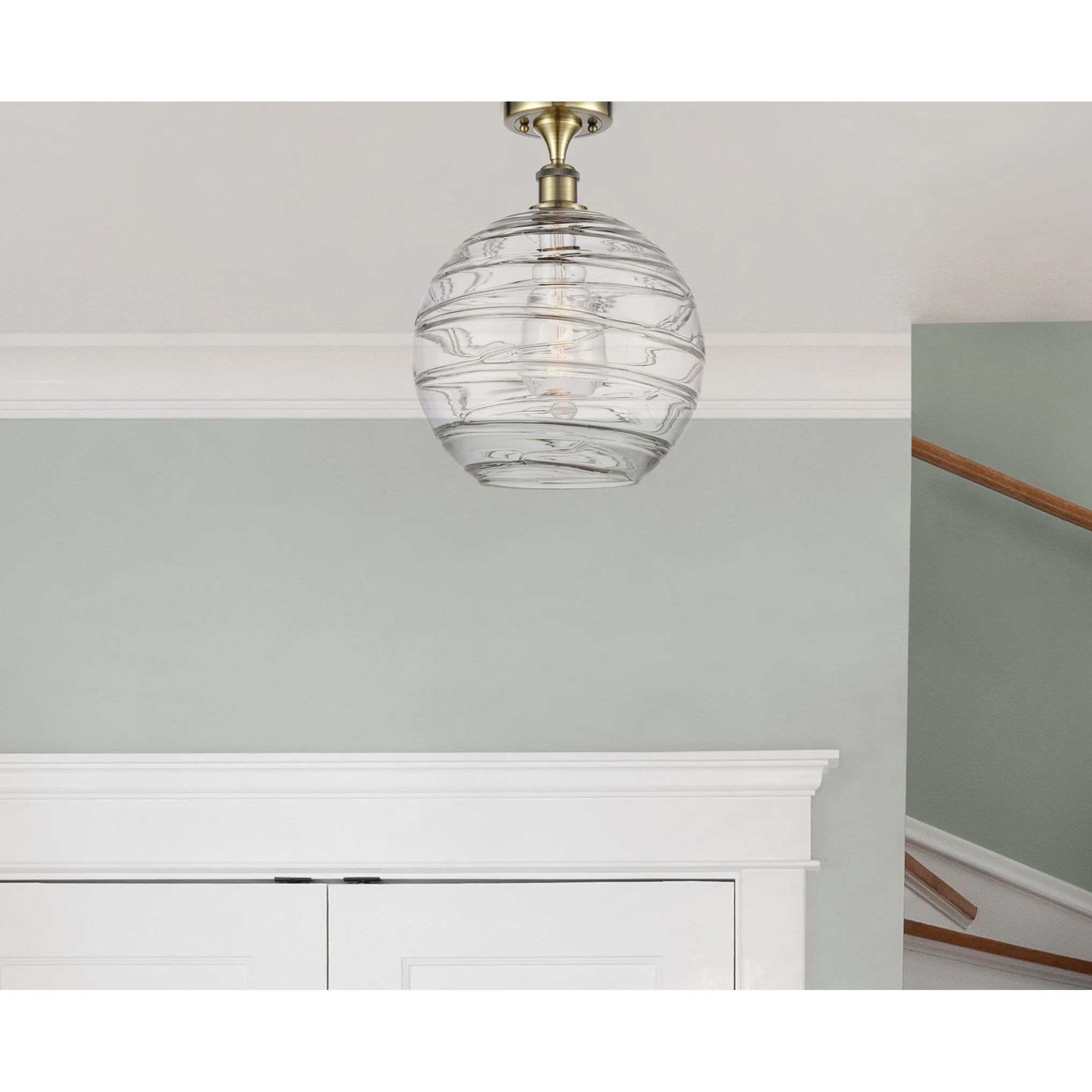 Innovations Lighting 516-1C-17-12 Athens Semi-Flush Athens 12" Wide Semi-Flush Globe - Image 27
