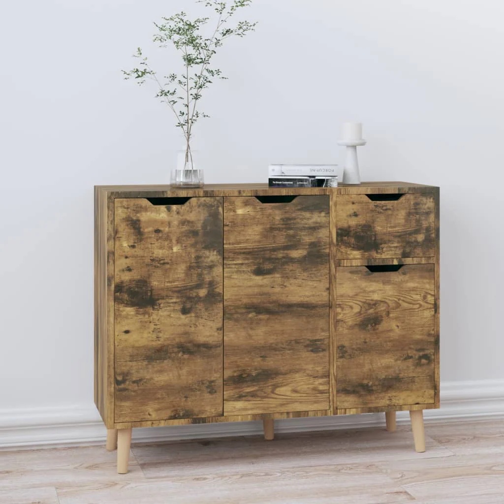 vidaXL Sideboard Console Cabinet with Storage for Bedroom Engineered Wood - Image 25
