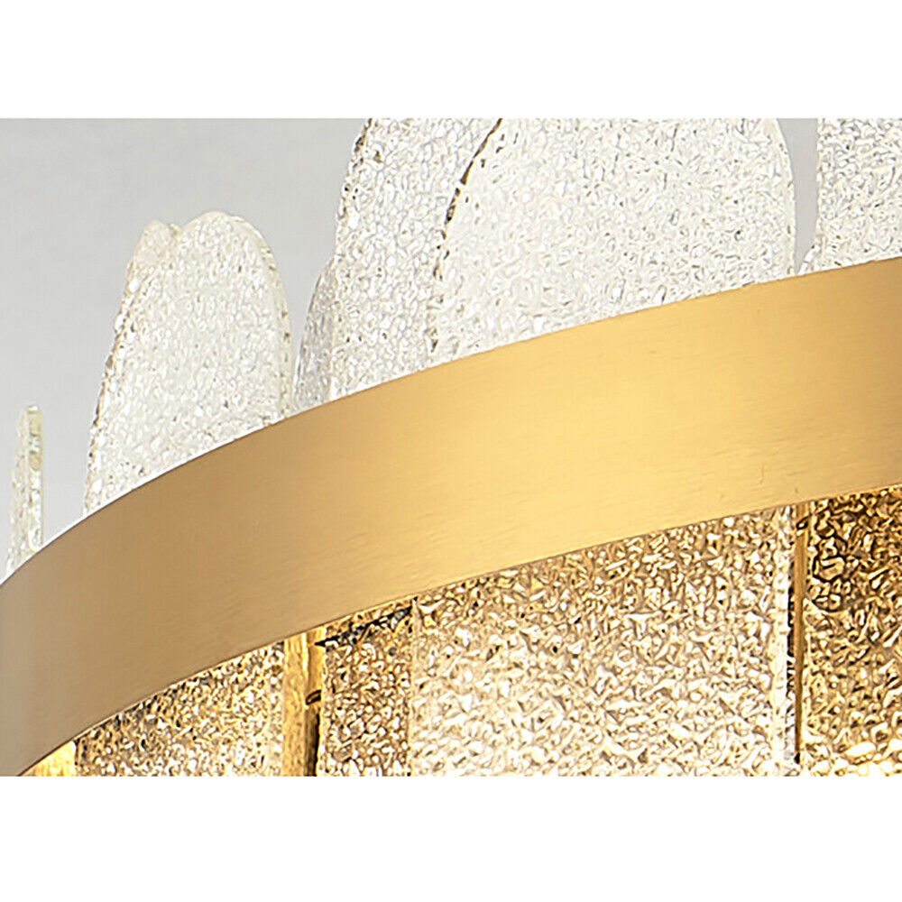 FETCOI Luxury LED Crystal Glass Pendant Lamp Luxury Chandelier Lighting Fixture Ceiling Light (9-Light) - Image 12
