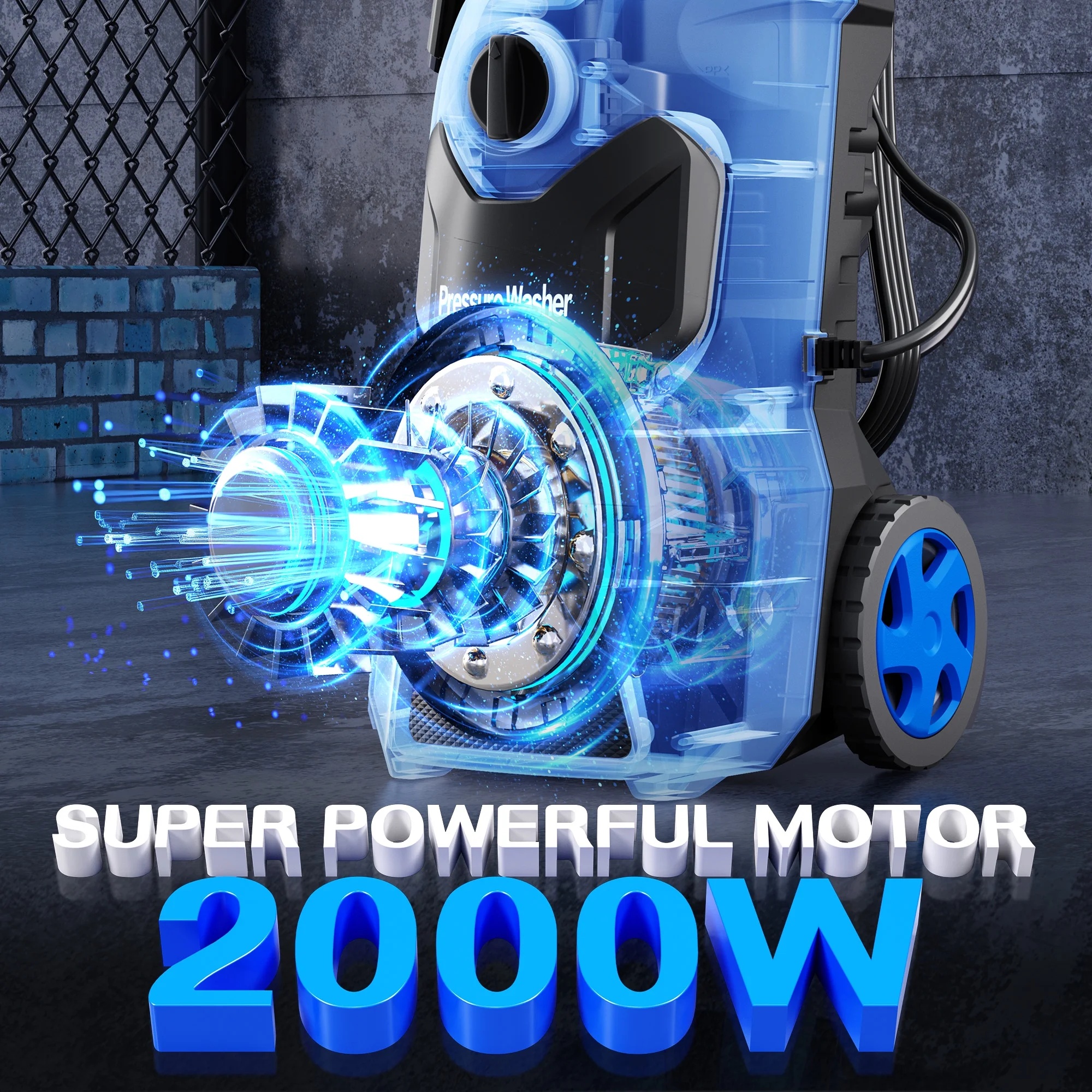 Fenbeli Electric Pressure Washer, 3800 PSI 2.6GPM Power Washer for Cars, Fences and Patios - Image 24