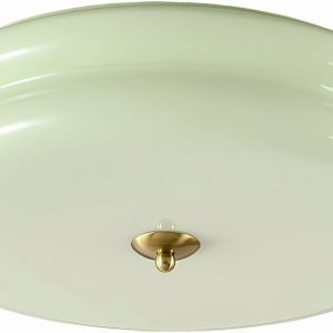 KCO Lighting Mid Century Modern LED Ceiling Lights Mint Green Glass Ceiling Lamp Large Hallway Ceiling Light