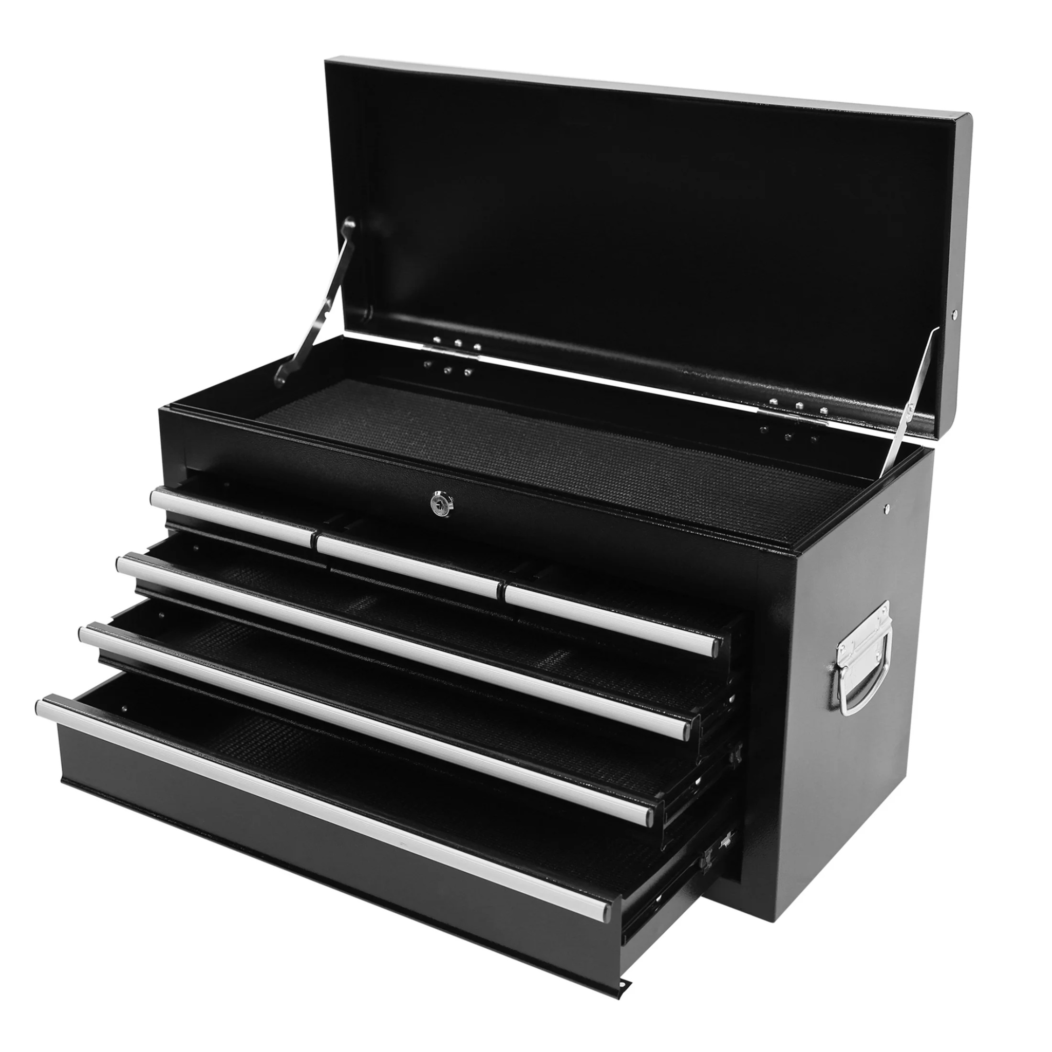 Aukfa Tool Box, 2 in 1 Steel Rolling Tool Chest & Cabinet on Wheels for Garage, 8-Drawers, Black - Image 10