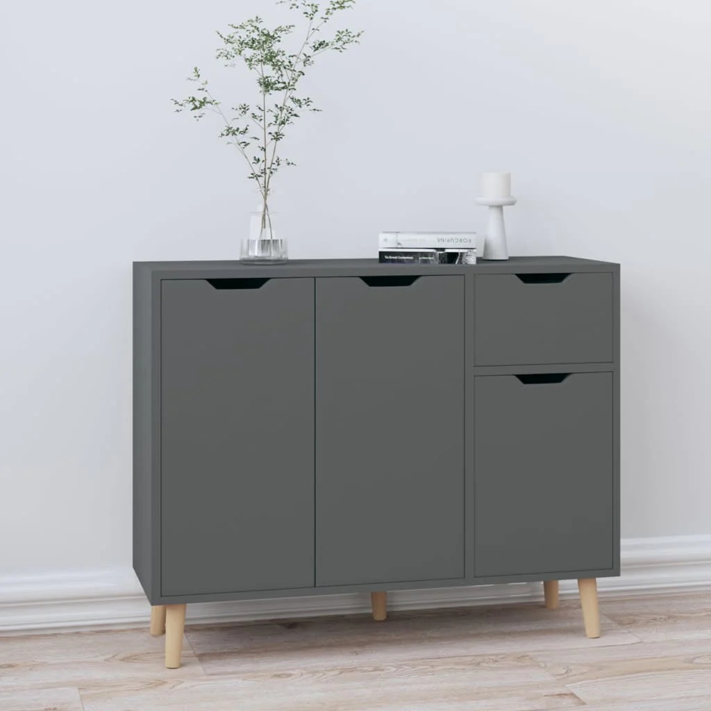 vidaXL Sideboard Console Cabinet with Storage for Bedroom Engineered Wood - Image 7
