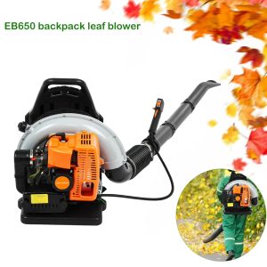 Limorve  EB650 Backpack Leaf Blower, 2-Stroke Engine Multi-purpose 63 Cubic Centimeter High Strength Snow Blower for Lawn Care, Patio, Sidewalk,Snow Blowing-Orange