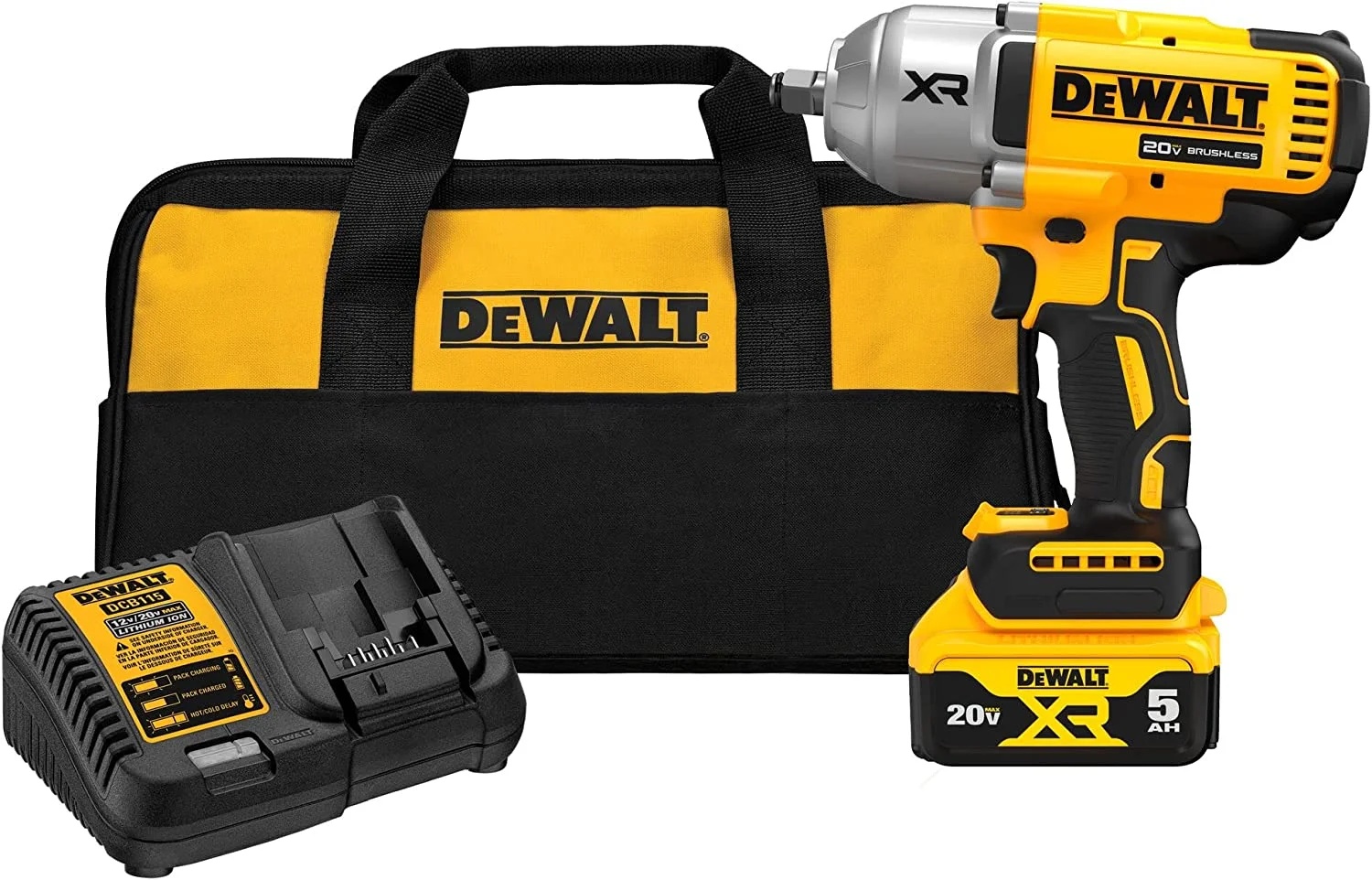 DEWALT 20V MAX XR 1/2" High Torque Impact Wrench with Hog Ring Anvil Kit (DCF900P1) - Image 5