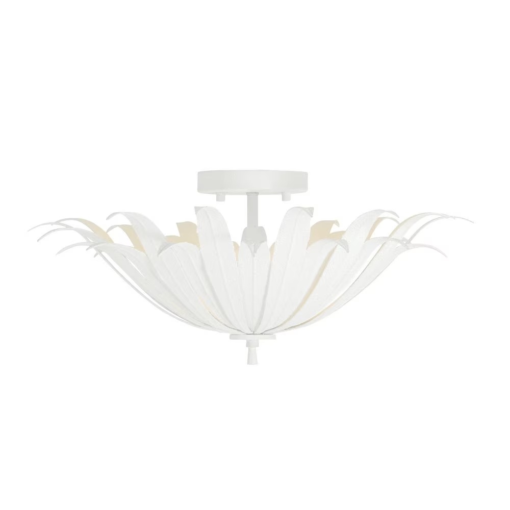 Capital Lighting - Eden - 3 Light Semi-Flush Mount In Bohemian Style-8.5 Inches