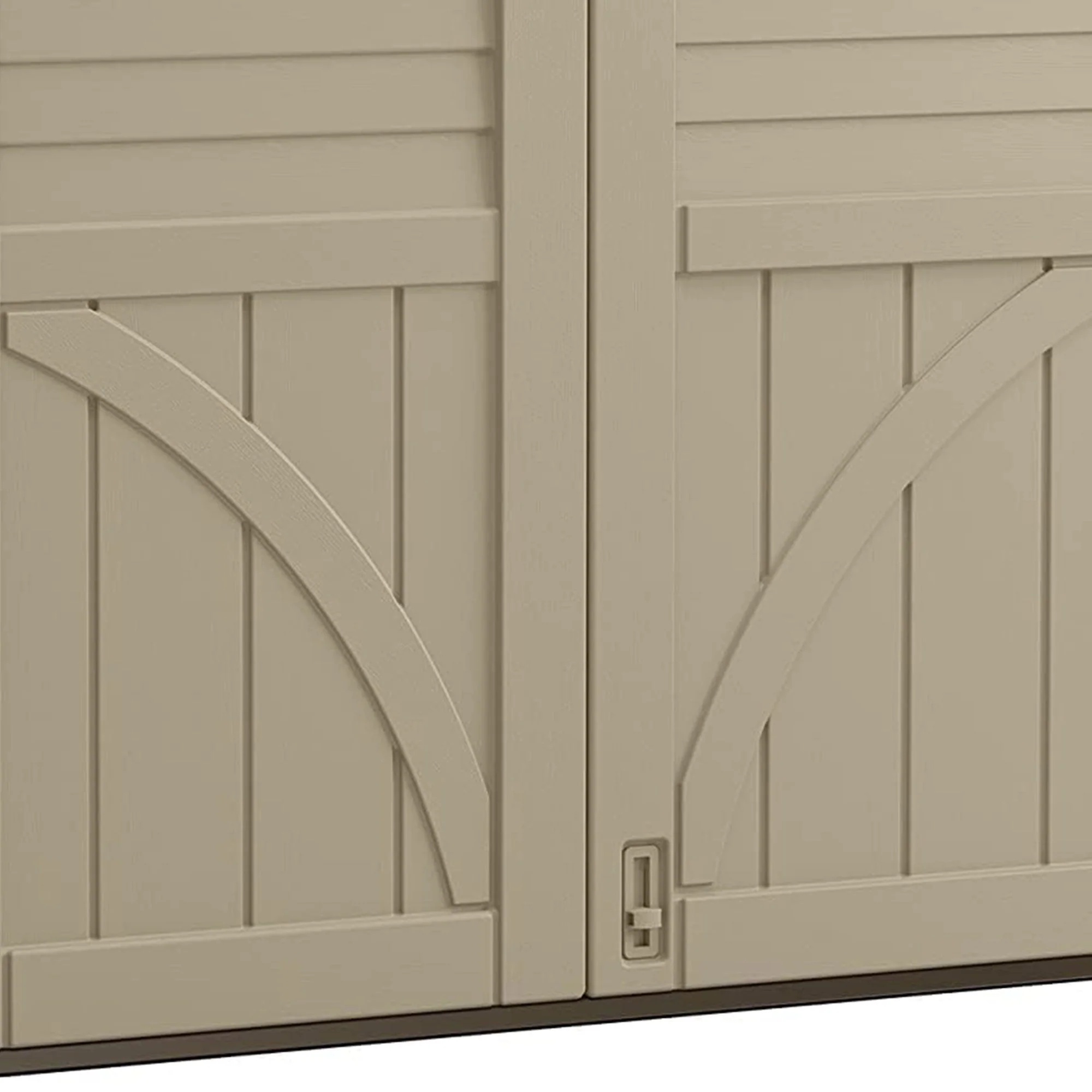 Suncast 34 Cubic ft Horizontal Compact Outdoor Storage Shed, Sand - Image 6