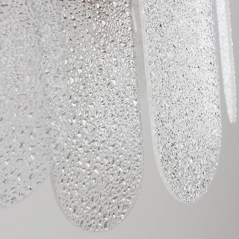FETCOI Luxury LED Crystal Glass Pendant Lamp Luxury Chandelier Lighting Fixture Ceiling Light (9-Light) - Image 11