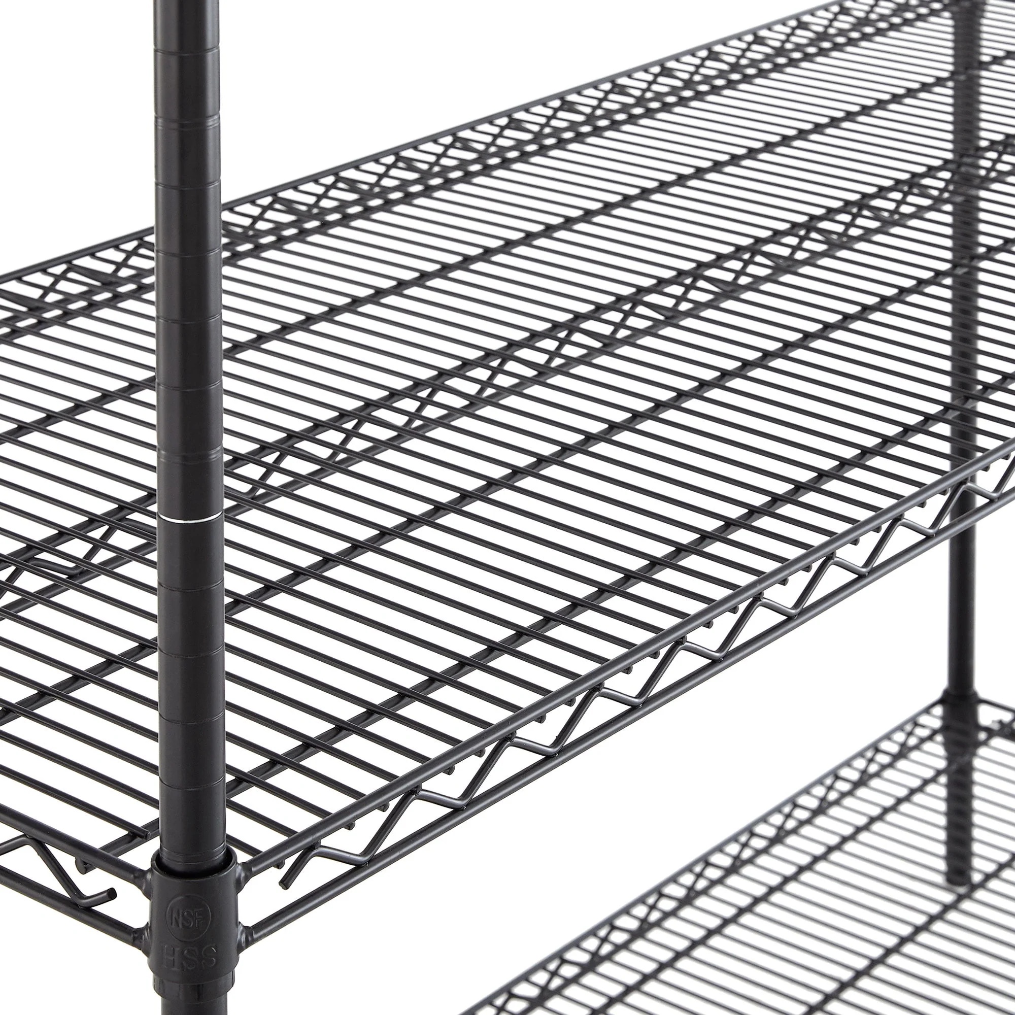 Hyper Tough Steel 4-Tier Storage Shelf Unit 72"H x 72"W x 24"D, 4000lb Total Capacity, Black - Image 6