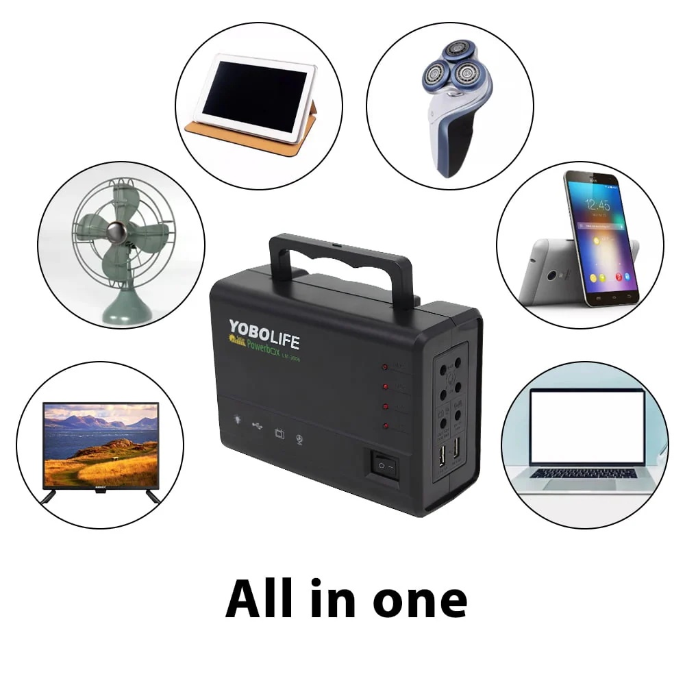 Generator, DFITO Portable Power Station Solar Generator with Solar Panels, Supply Energy Storage Kit USB Port Kit, Portable Power Bank for Camping Outdoor Family Rv Emergency - Image 9