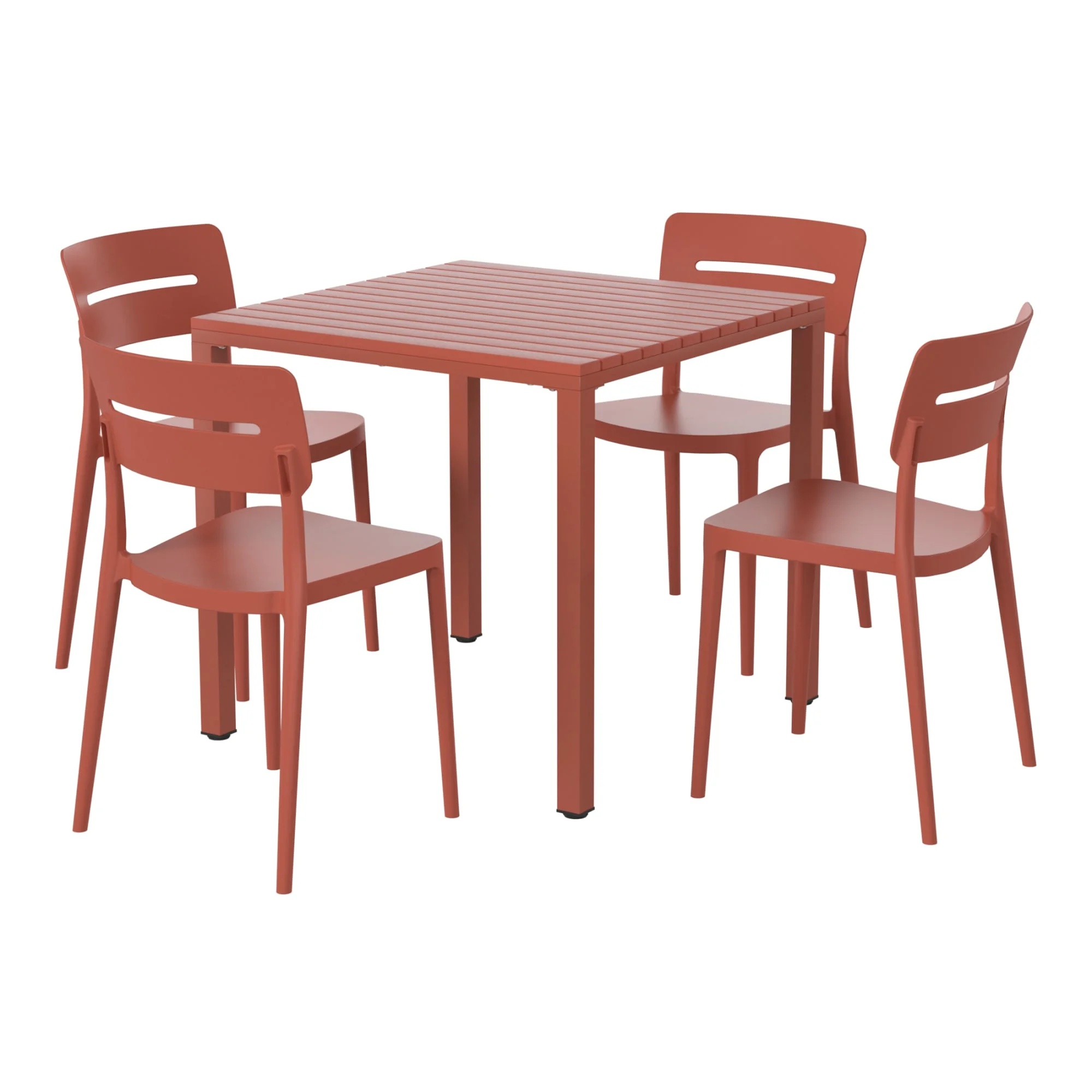 WestinTrends Playa 5-Piece Outdoor Metal Frame Dining Table Patio Set with Stackable Patio Dining Chairs, Olive Green - Image 31