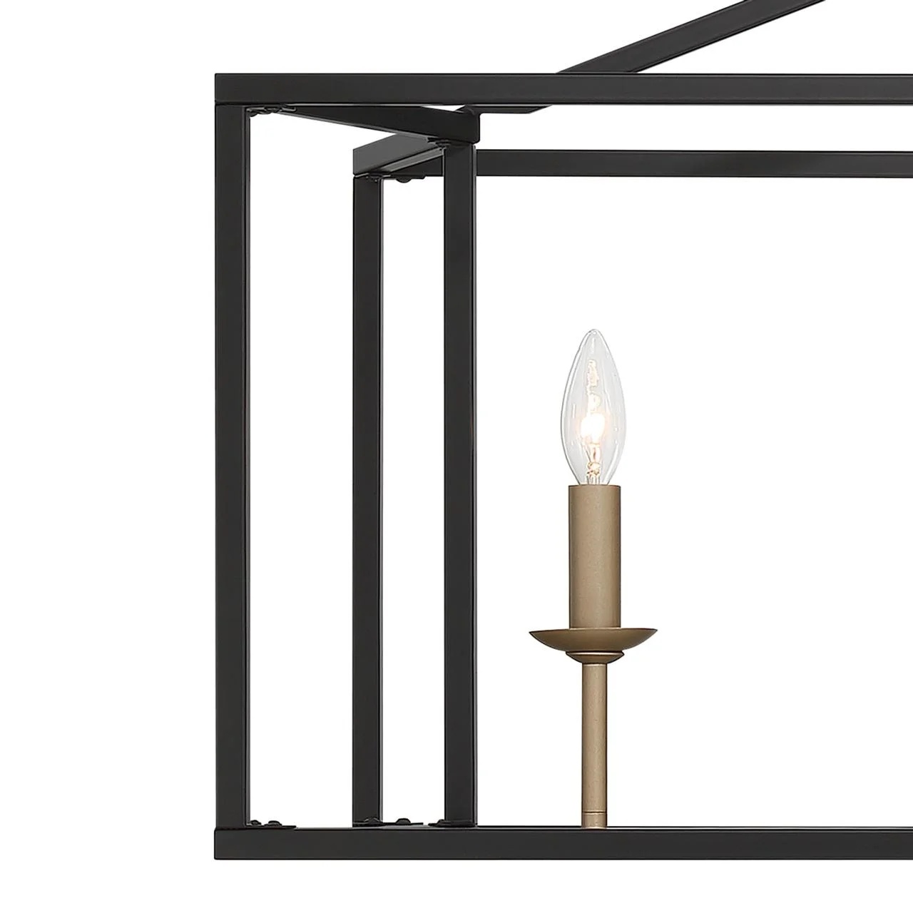 Vanity Art 6 Lights Kitchen Island Linear Pendant Chandelier | Modern Hanging Lighting Farmhouse Light Fixtures for Over Dining Table Kitchen Living Room 15056-BK-CH - Image 19