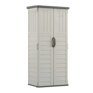 Suncast BMS1250 Resin Vertical Storage Shed Building, 22 cubic feet