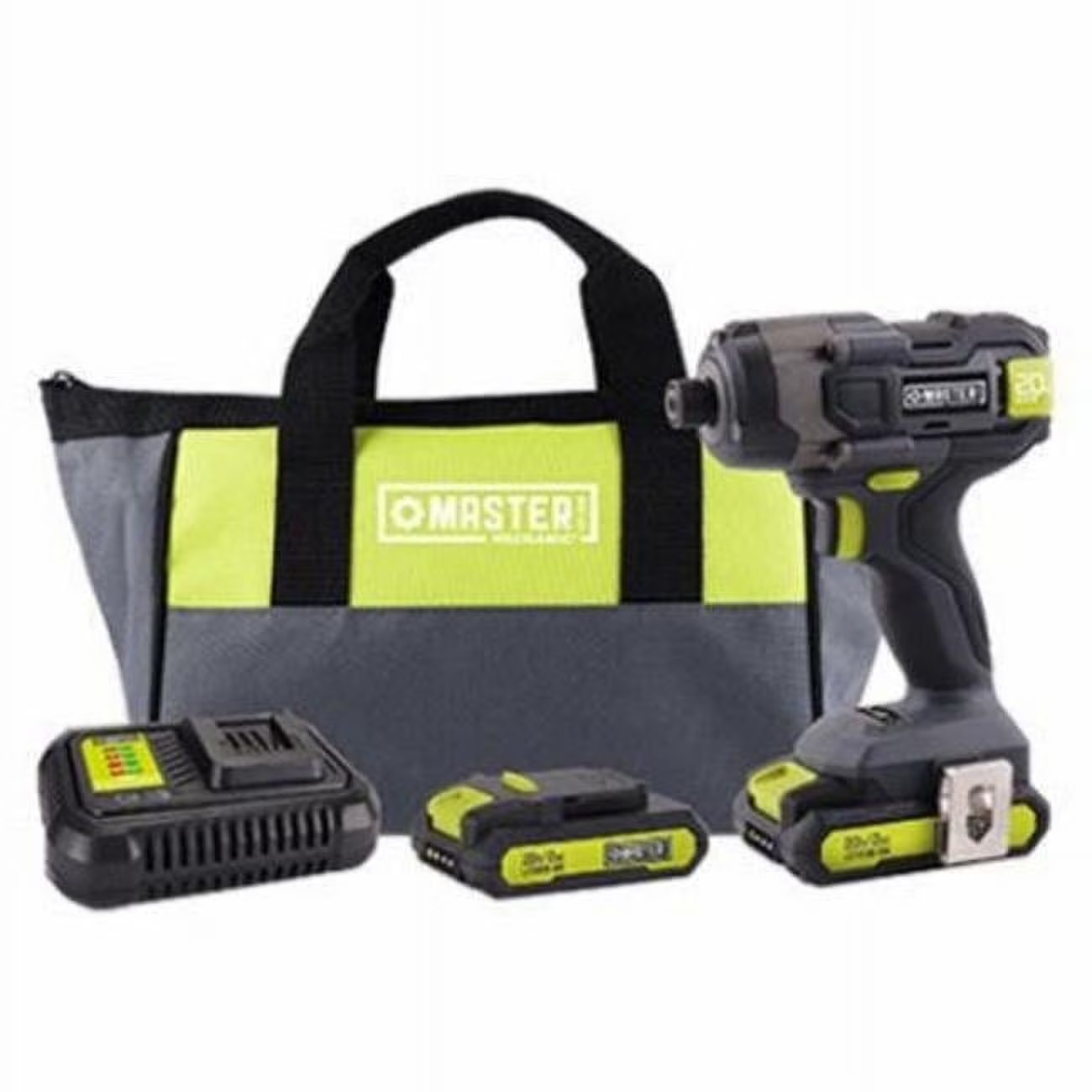 Master Mechanic ML-IS41GD-200 20-Volt Compact Cordless Impact Drill Kit, (2) Batteries - Quantity 4 - Image 2