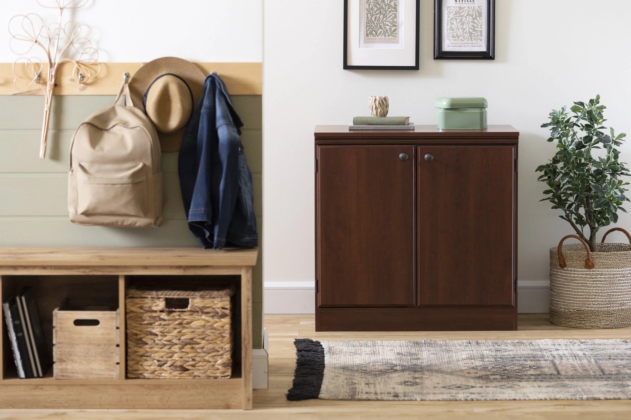 South Shore Morgan 2 - Door Storage Cabinet, Royal Cherry - Image 9