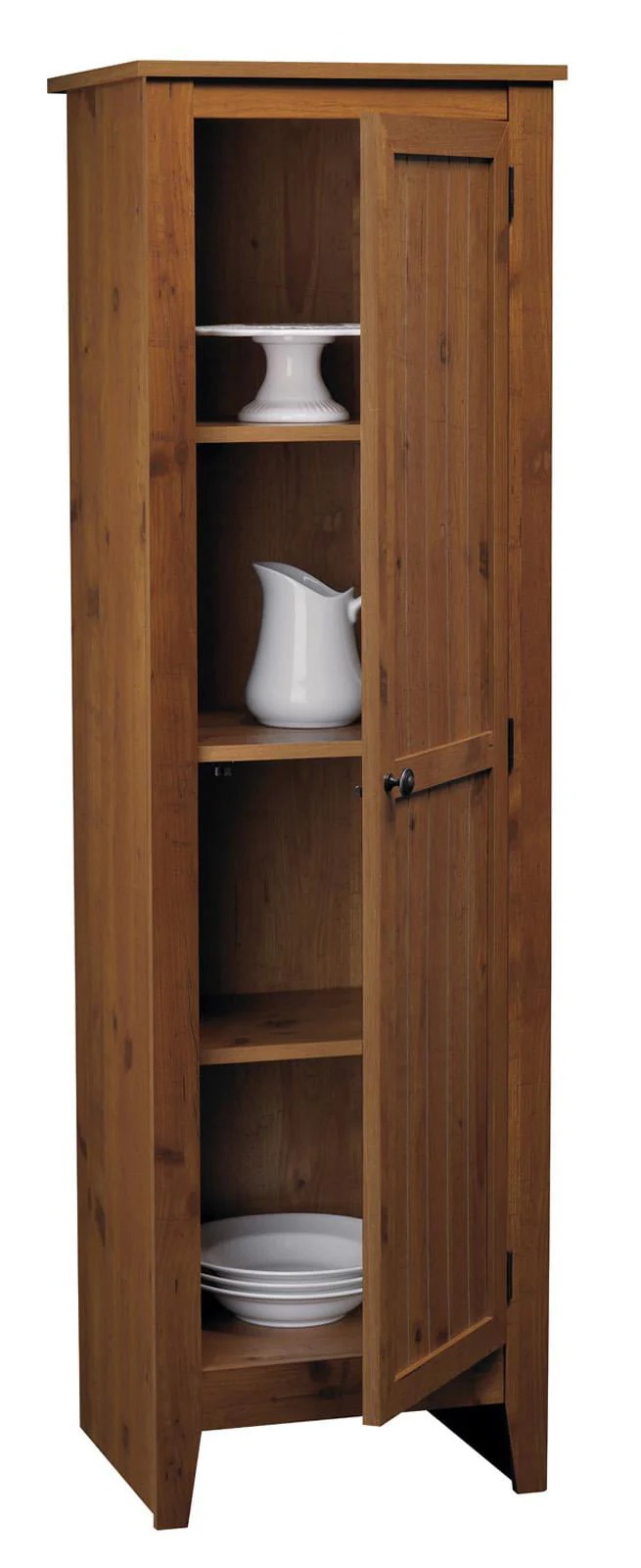 Ameriwood Home Milford Single Door Storage Pantry Cabinet, Old Fashioned Pine - Image 10
