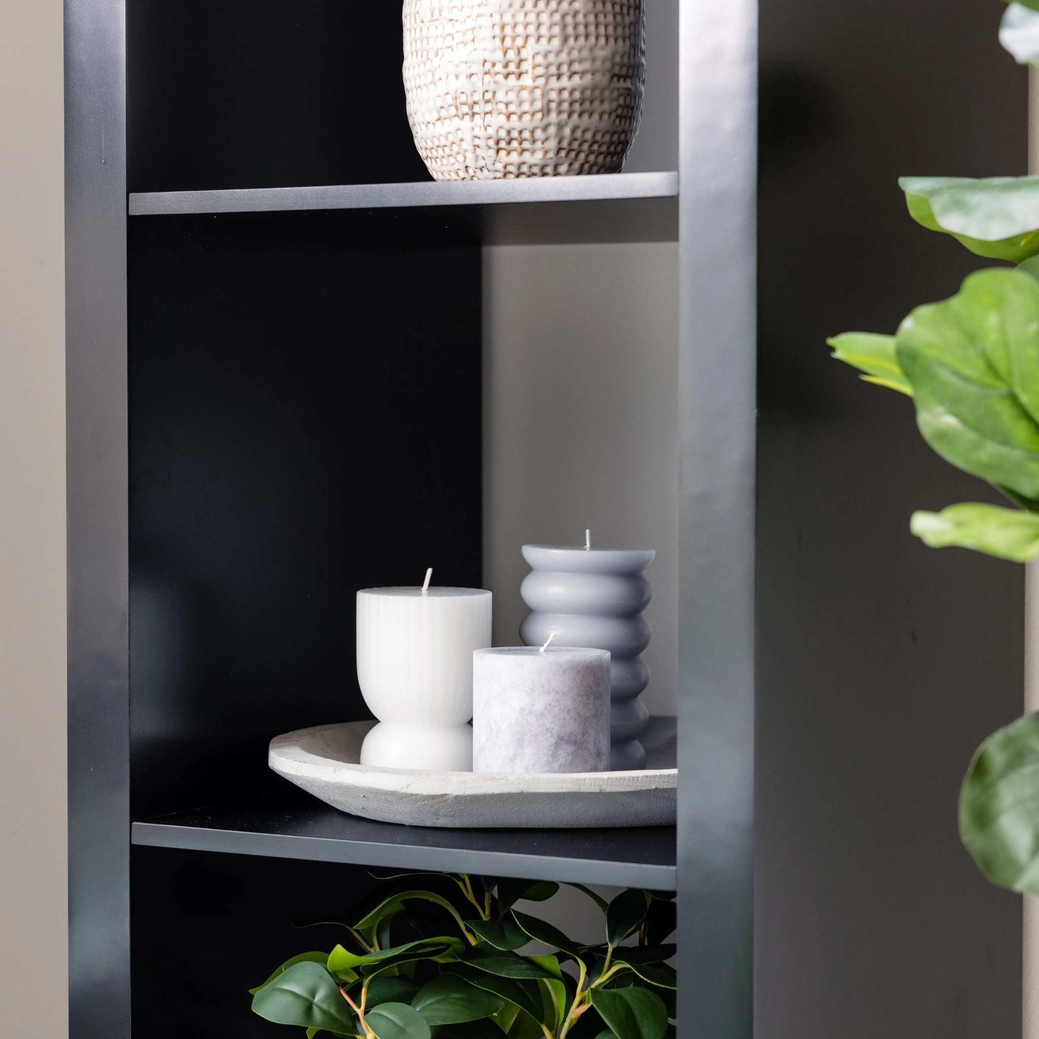 Better Homes & Gardens 5-Cube Vertical Storage Organizer, Solid Black - Image 4