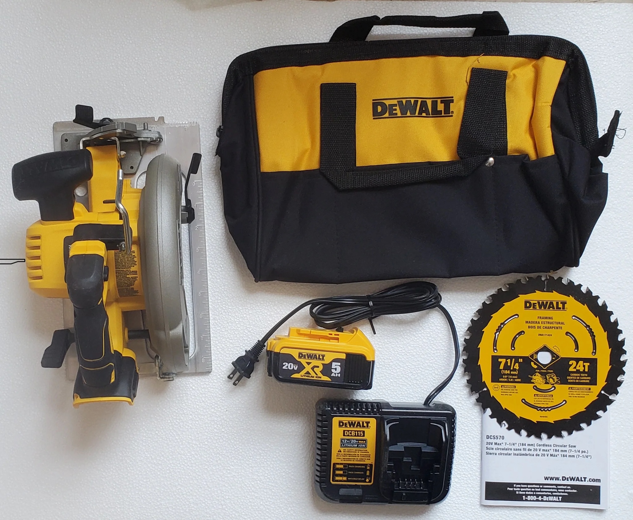 DeWalt 20V Max Brushless 7-1/4 Circ Saw Kit - Image 3