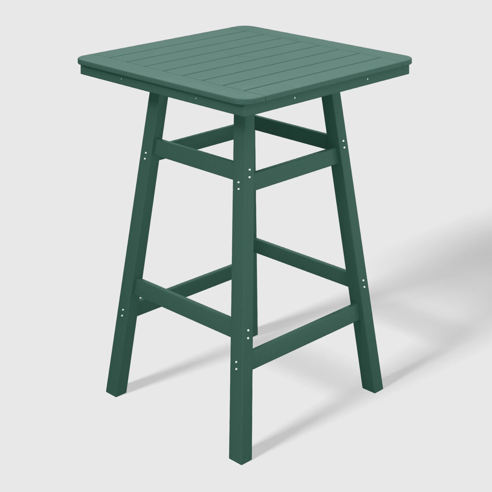 WestinTrends Outdoor 37" Counter Height HDPE Patio Square Bar Table, Dark Brown - Image 39