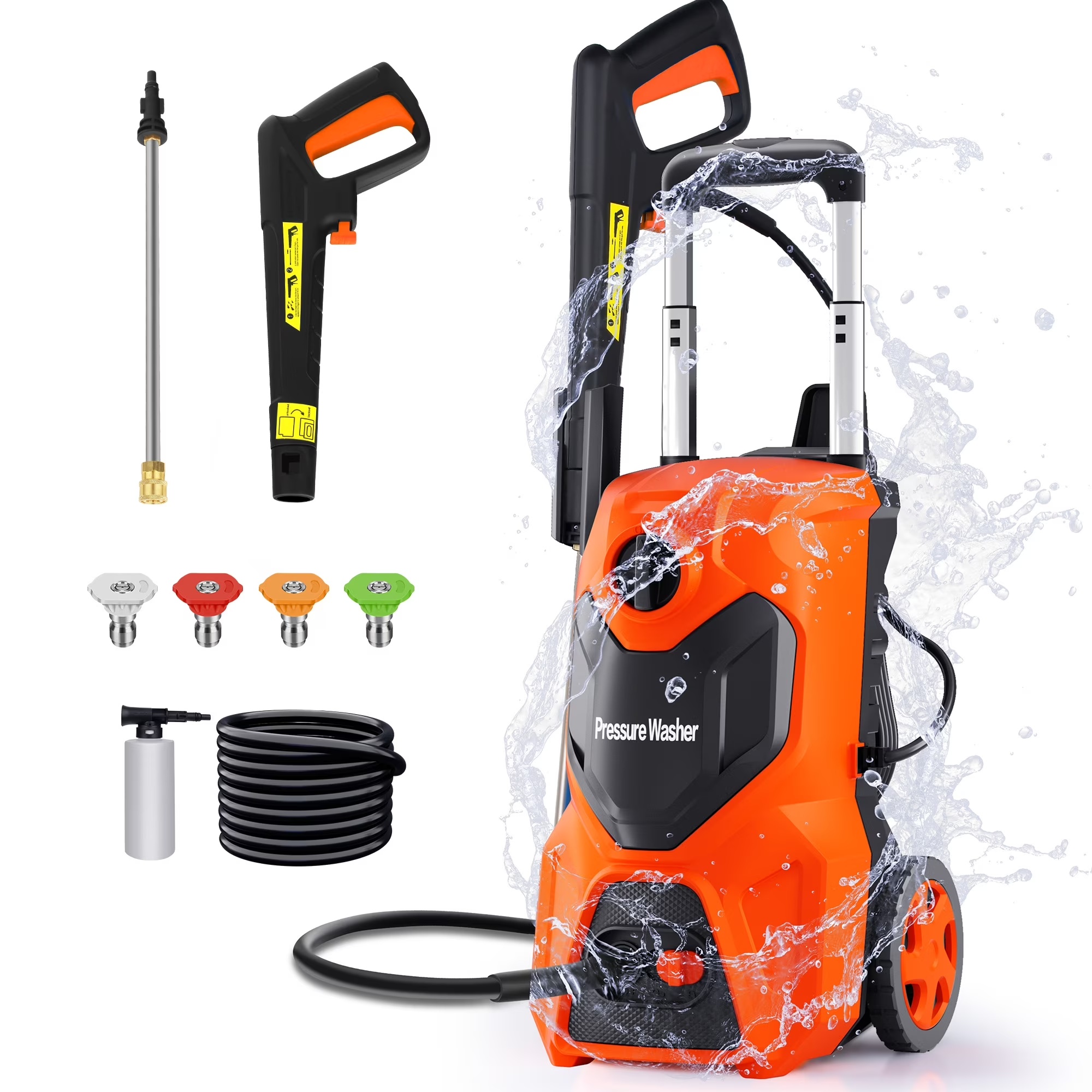 Fenbeli Electric Pressure Washer, 3800 PSI 2.6GPM Power Washer for Cars, Fences and Patios - Image 3