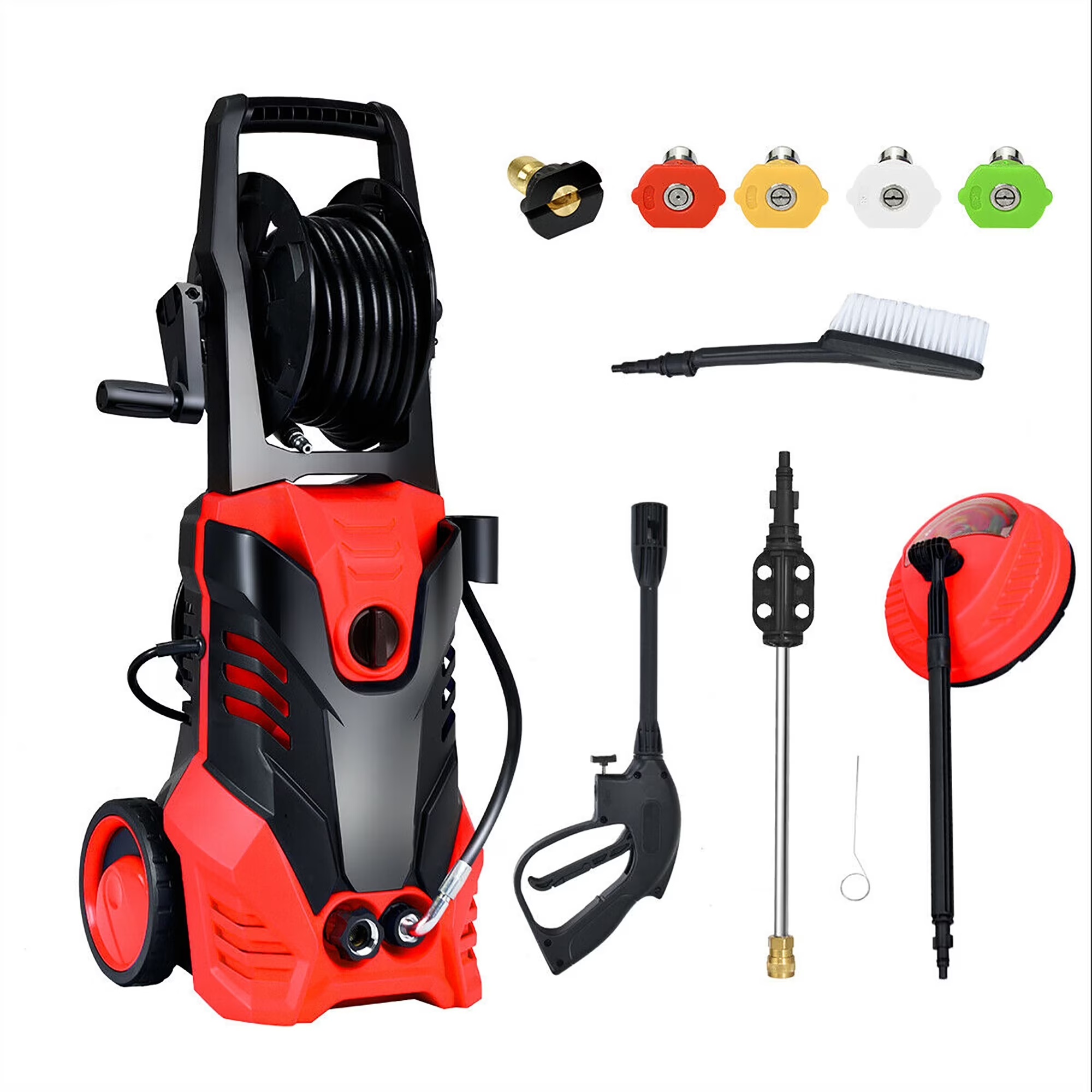 Costway 3000PSI Electric High Pressure Washer Machine 2 GPM 2000W w/ Deck Patio Cleaner Blue - Image 3