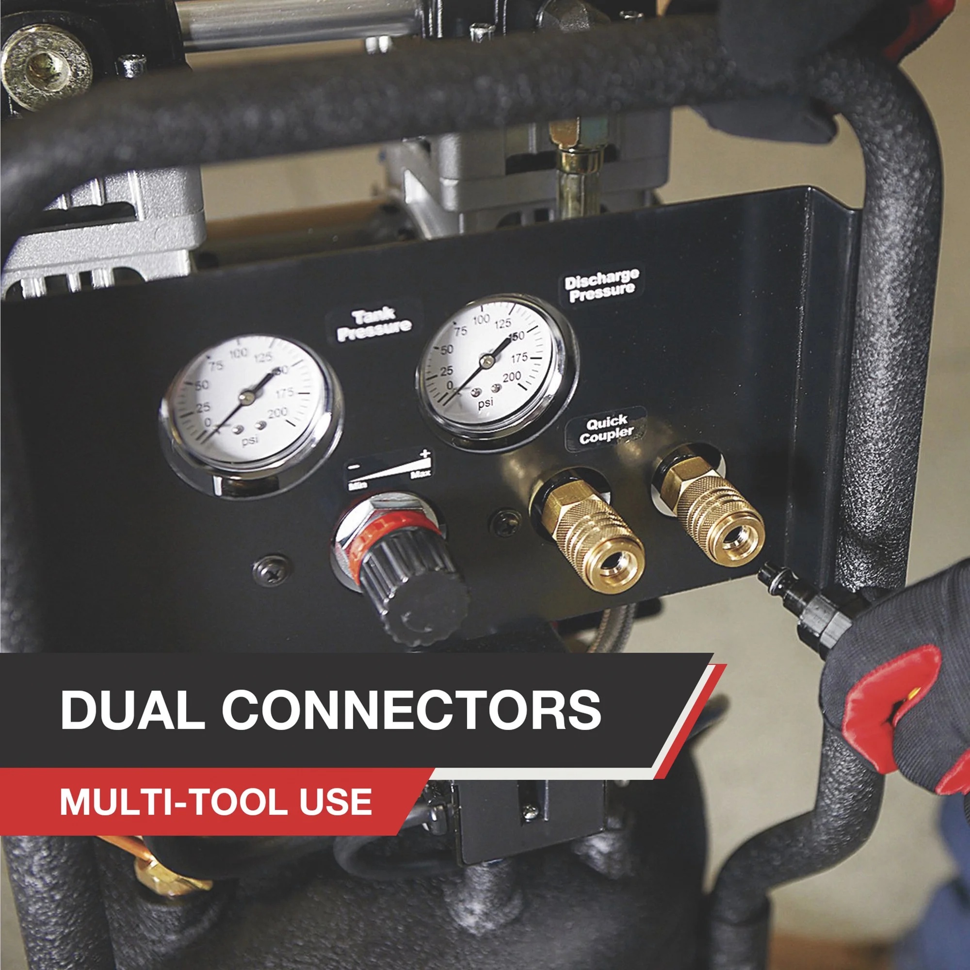 NorthStar Portable Quiet Electric Air Compressor, 1.5 HP, 8-Gallon, 4 CFM @ 90 PSI - Image 4