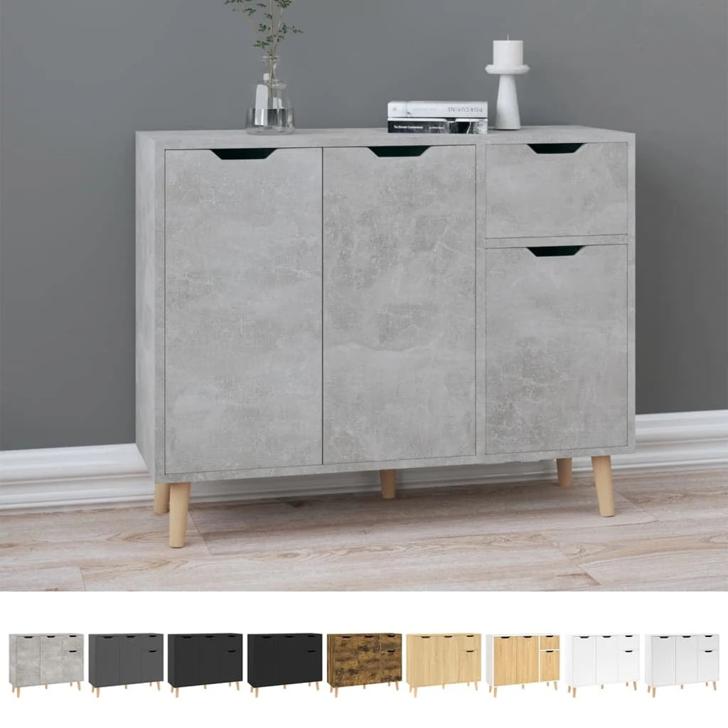 vidaXL Sideboard Console Cabinet with Storage for Bedroom Engineered Wood - Image 28