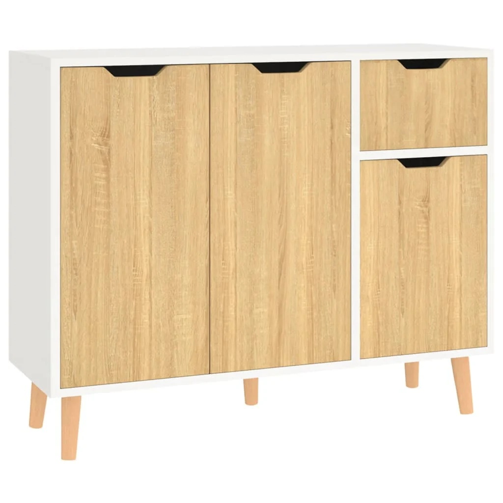 vidaXL Sideboard Console Cabinet with Storage for Bedroom Engineered Wood - Image 17