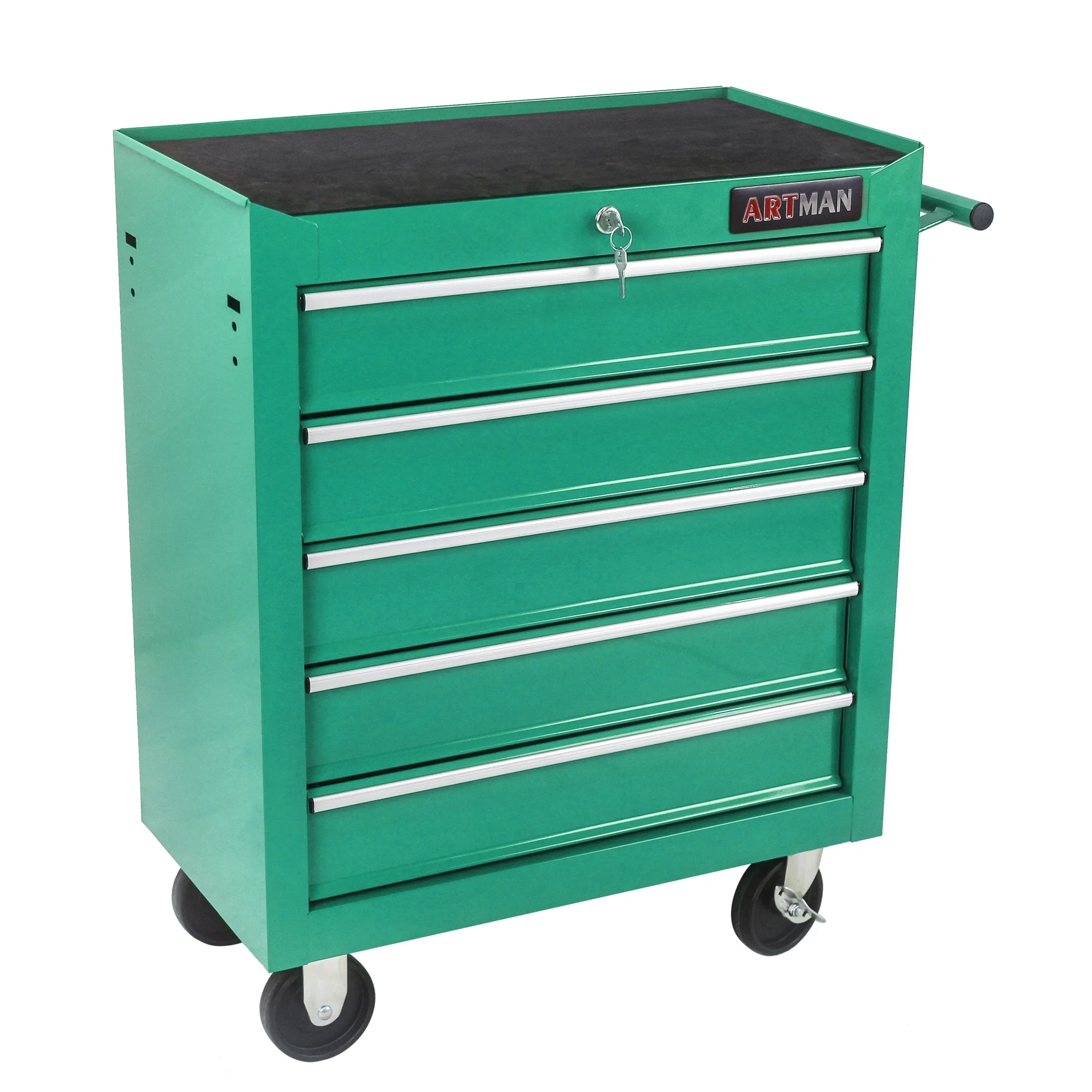 5 Drawer Rolling Tool Chest, Steel Tool Storage Cabinet for Garage Storage with 4 Wheels and Locker - Image 25