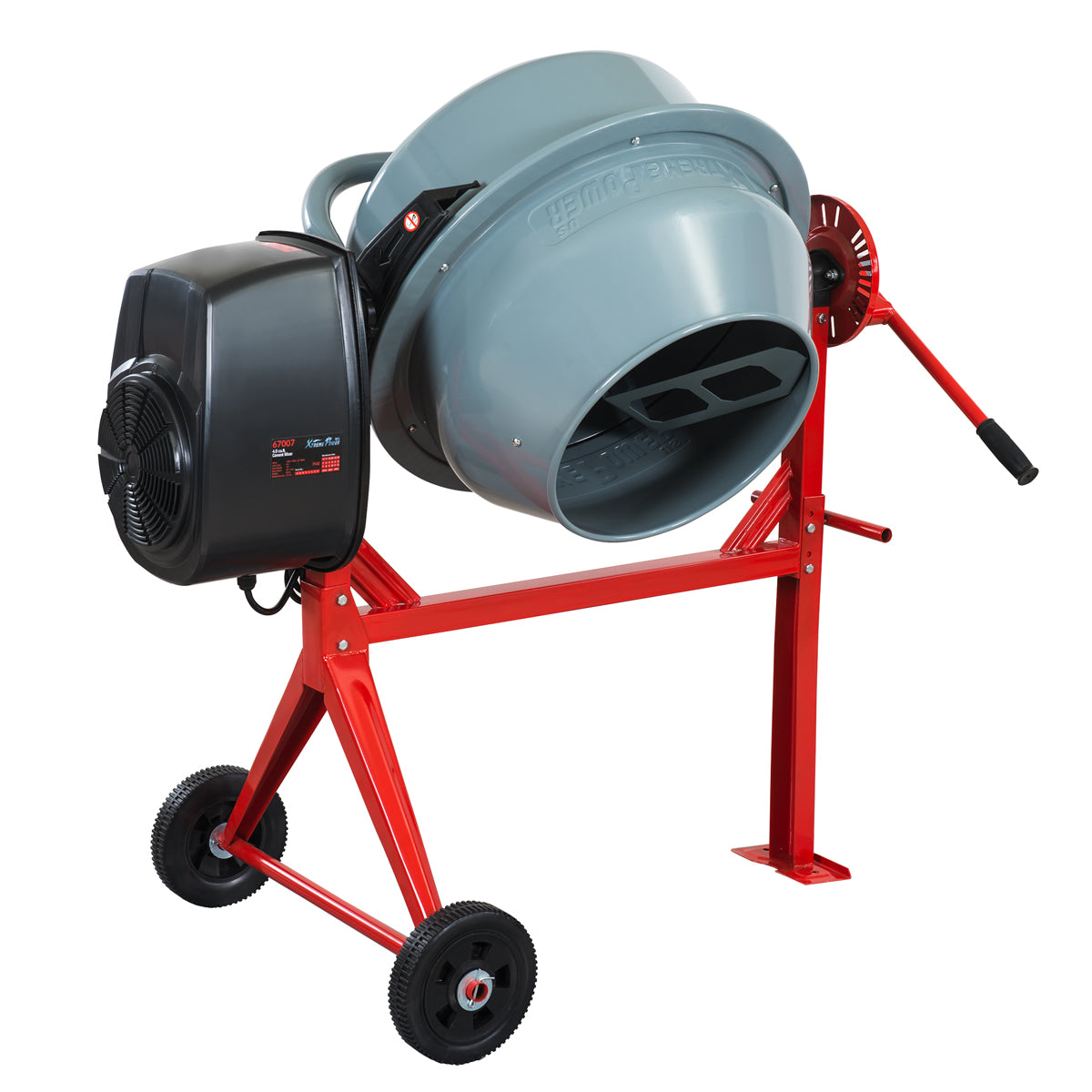 4 cu. ft. 500W Portable Electric Cement Mixer for Concrete and Mortar - Image 3