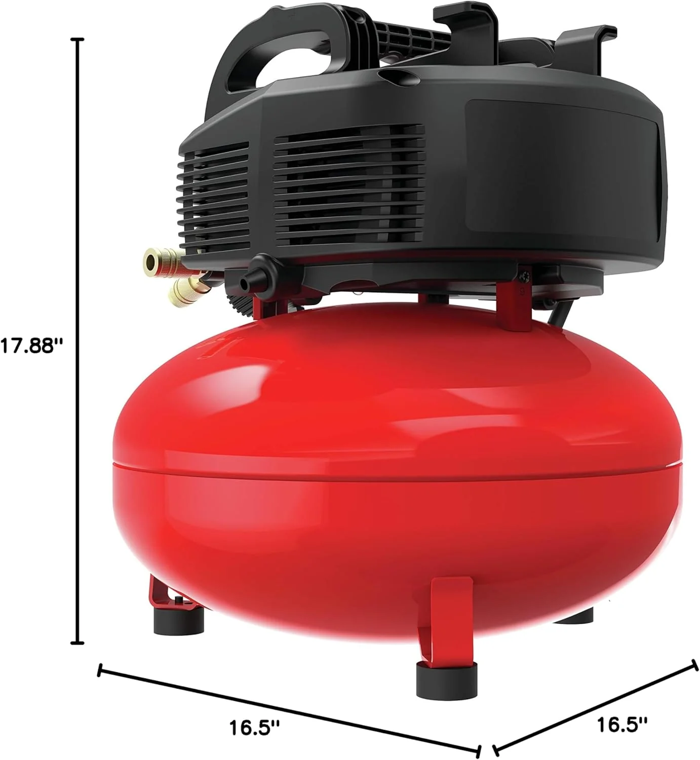 6 Gallon Pancake Air Compressor, Oil-Free Portable Compressor Kit for Garage, Workshop and DIY Projects - Image 10