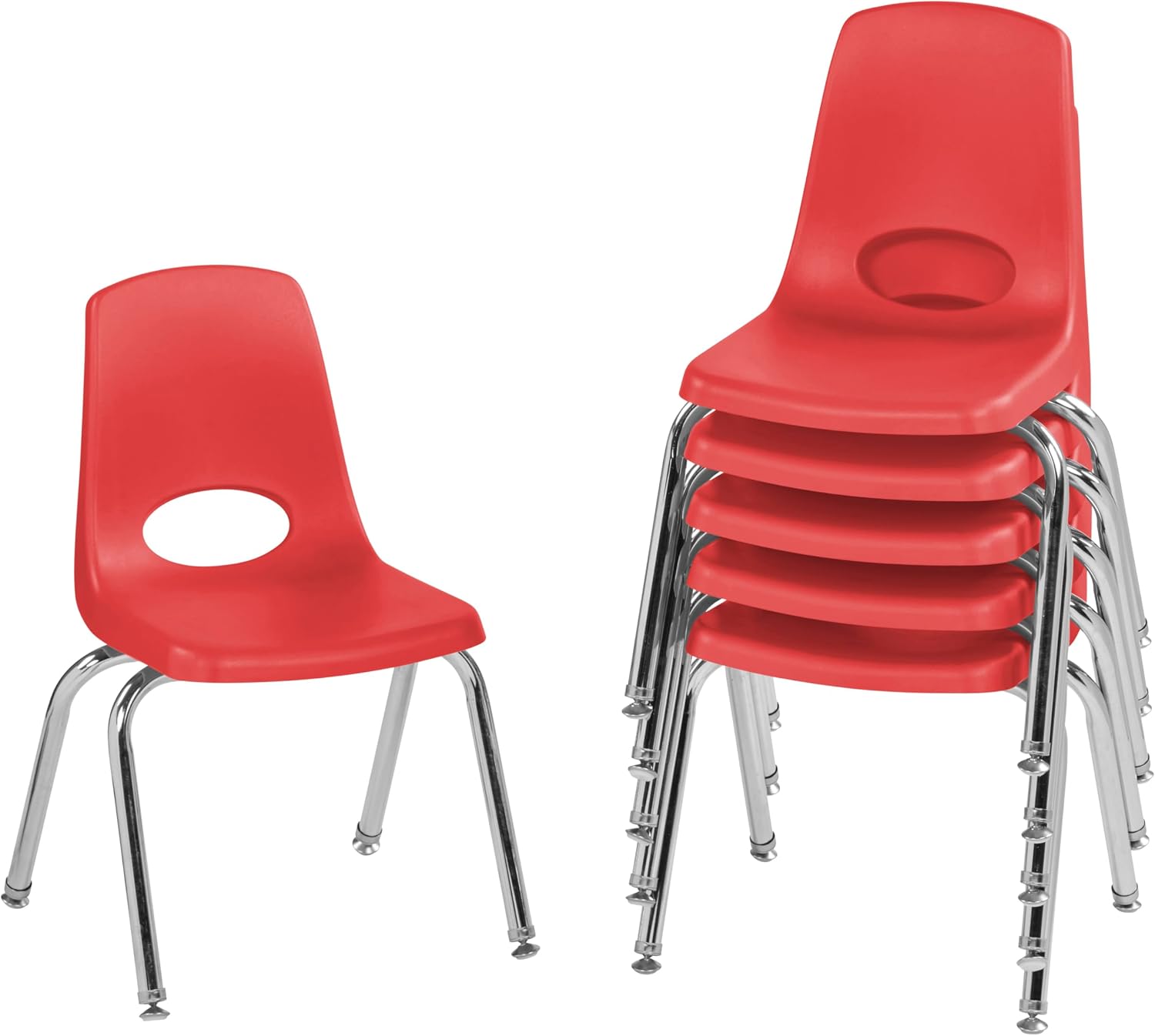10" School Stack Chair with Swivel Glides, Purple, 6-Pack - Image 62